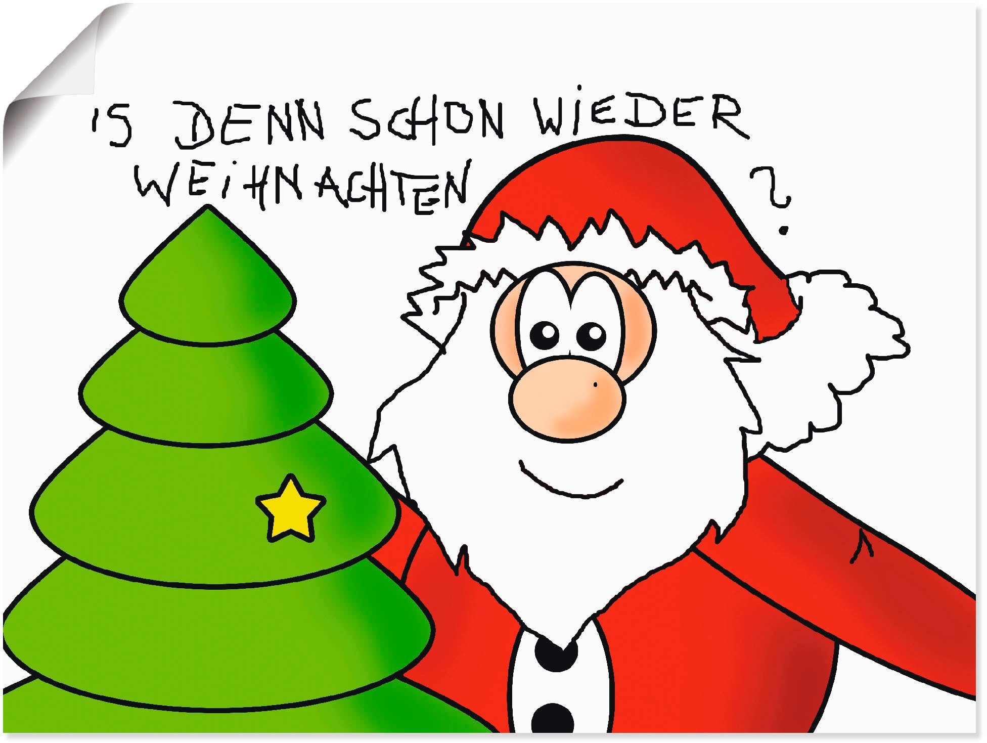 Artland Wandbild »Is denn schon wieder Weihnachten«, Geschichten