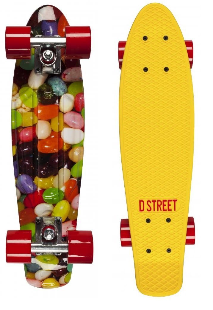 D Street Miniskateboard D Street Polyprop Mini Cruiser 57cm Gelb/Geleebohnen | Skateboards