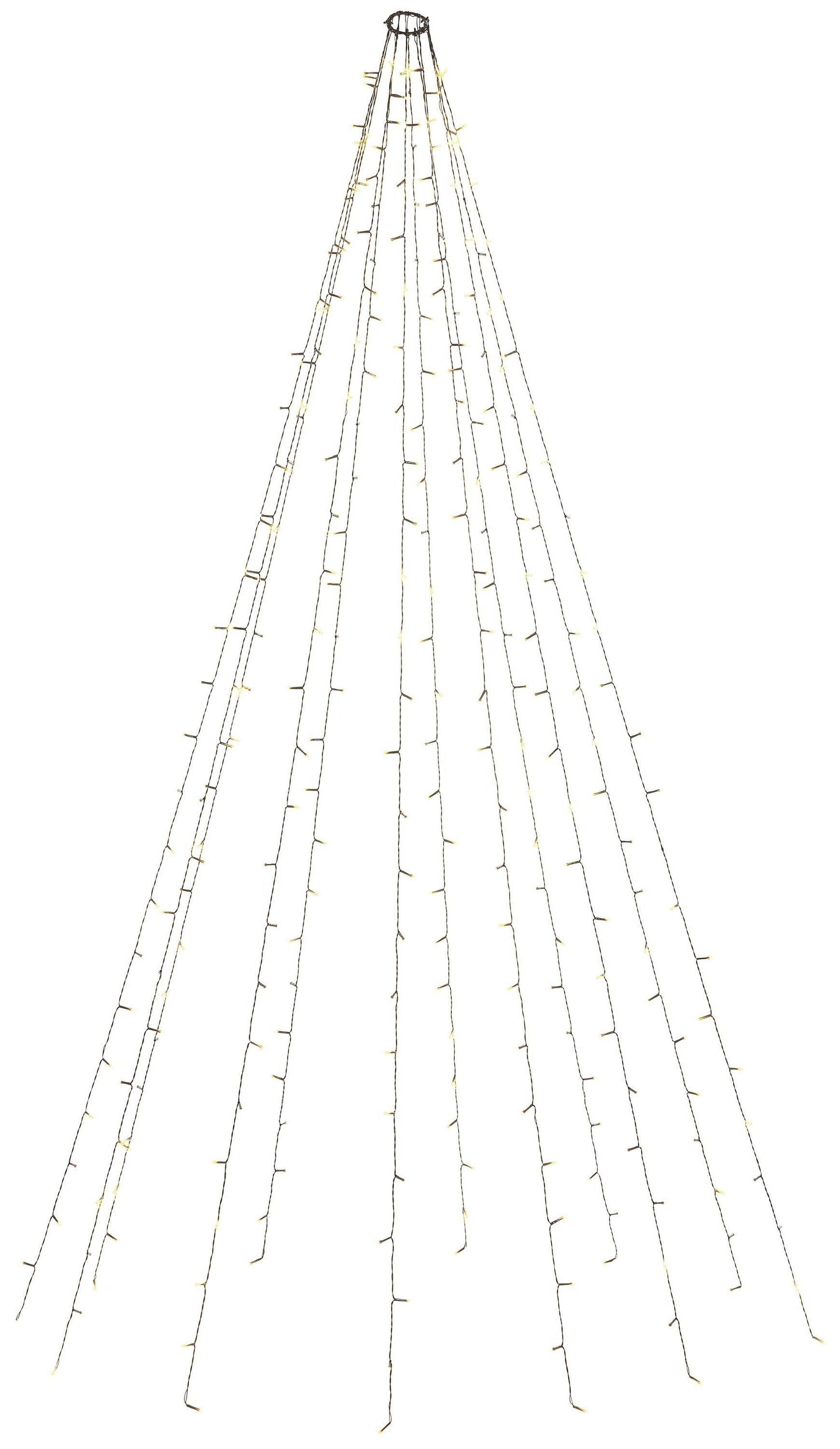 FHS LED-Lichterkette Star-Max Lichterschnüre mit 160 LEDs - 8 Stränge je 2m