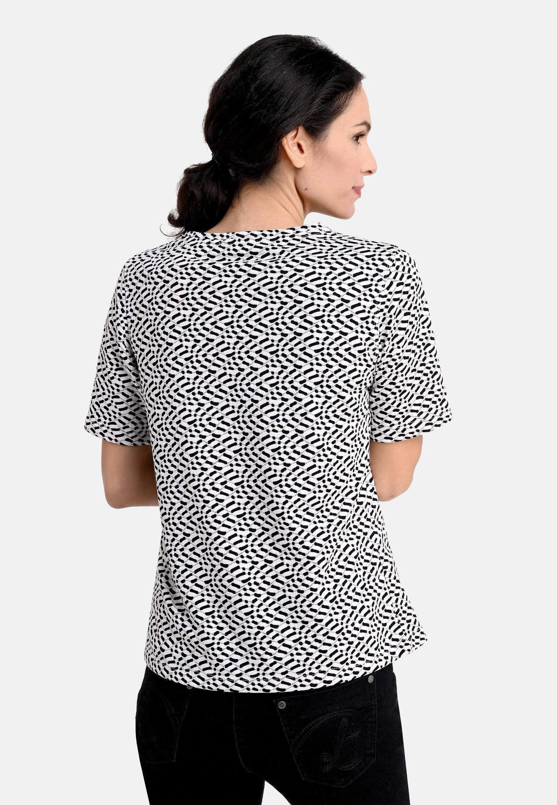 BICALLA T-Shirt Shirt mit Jacquard-Muster in günstig online kaufen