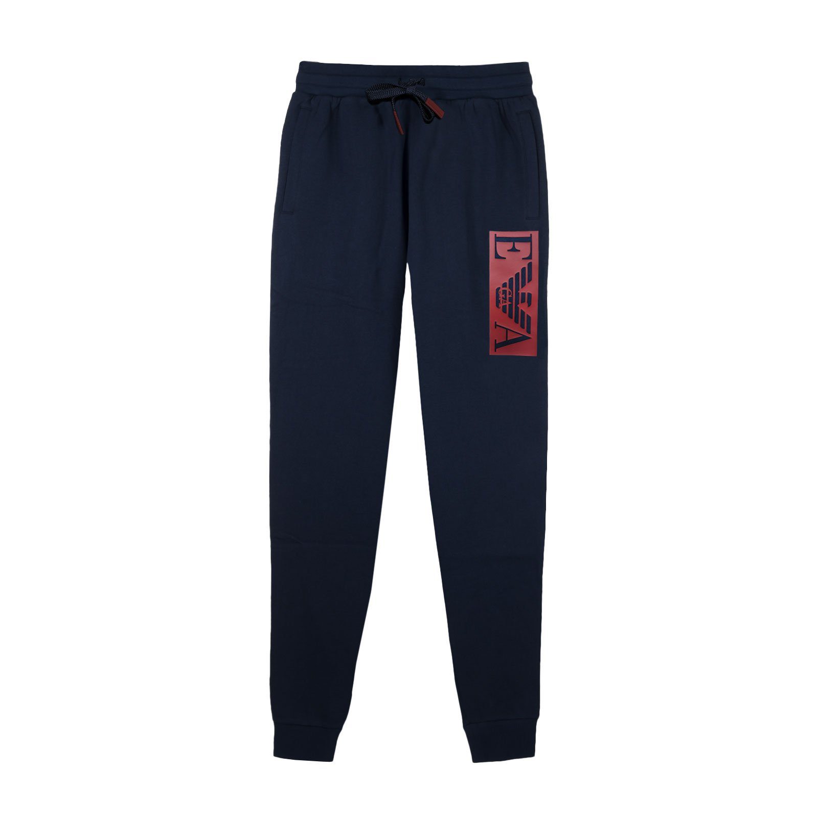 Emporio Armani Loungehose Sweat long Trousers innen weich angeraut 00135 navy