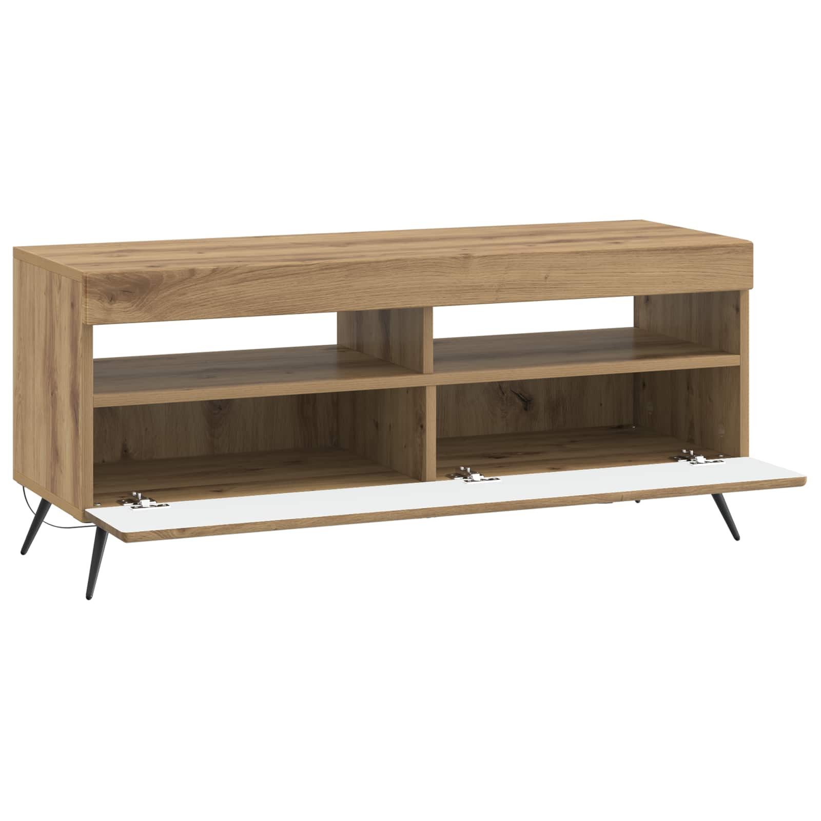 vidaXL TV-Schrank LED-TV-Schrank Altholz Holzwerkstoff