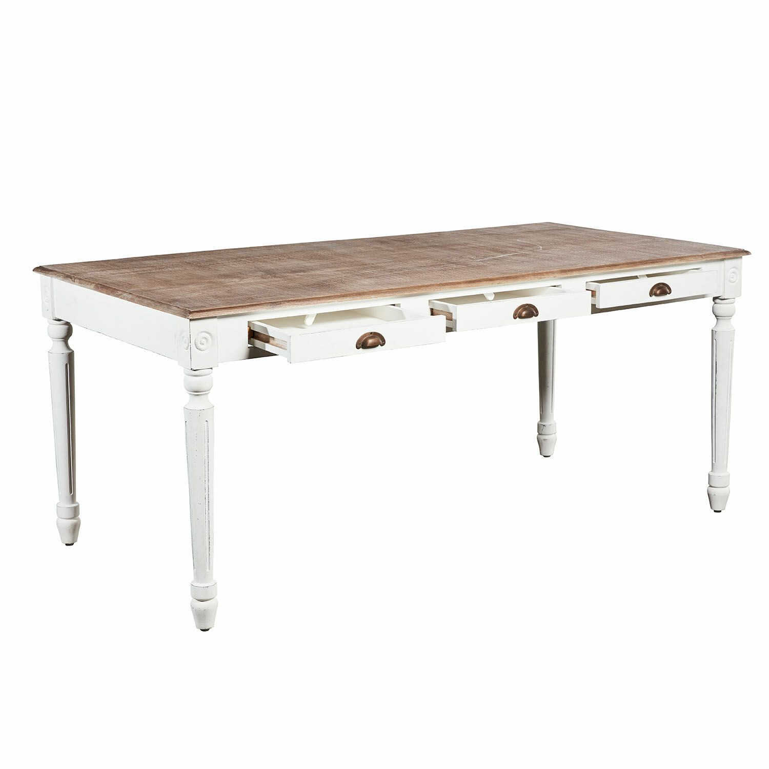 Mirabeau Esstisch Tisch Helsinquia weiß/braun