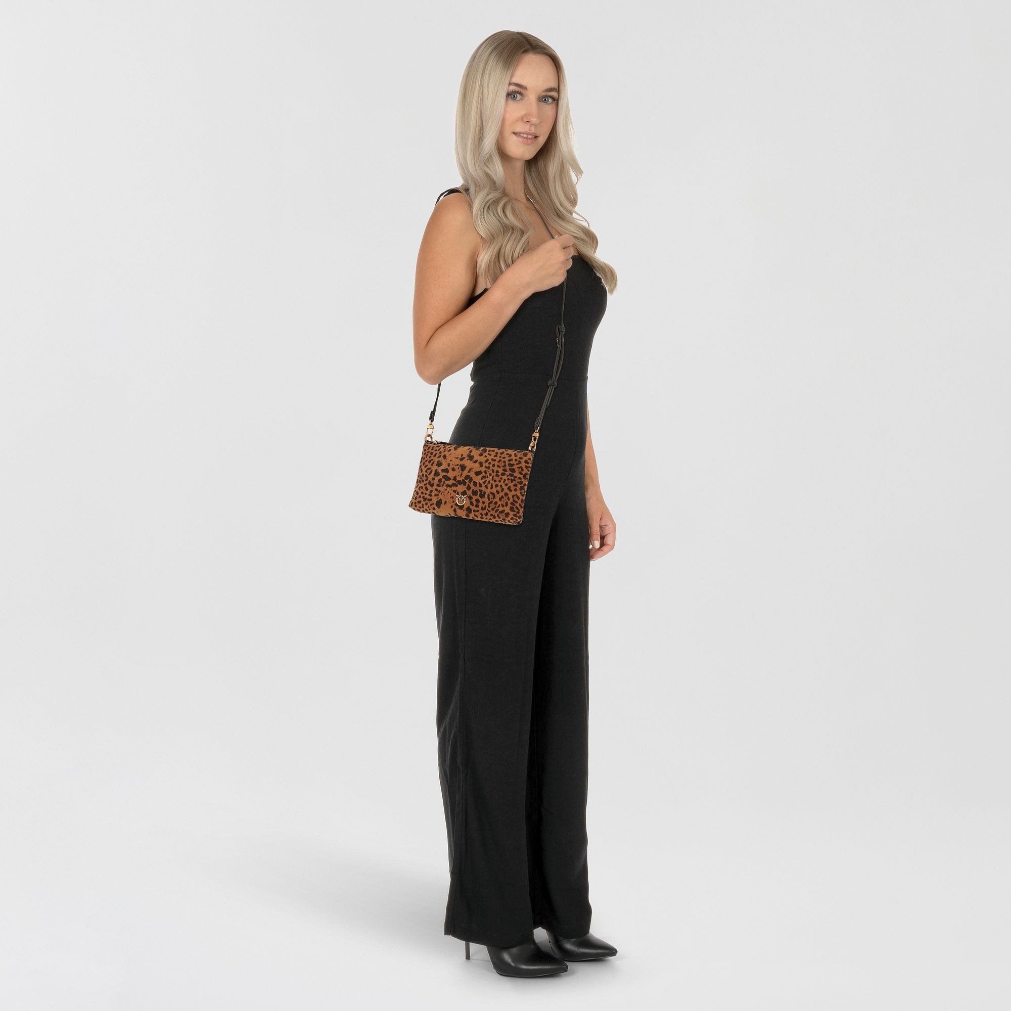 PINKO Umhängetasche Flat Horizontal, Leder