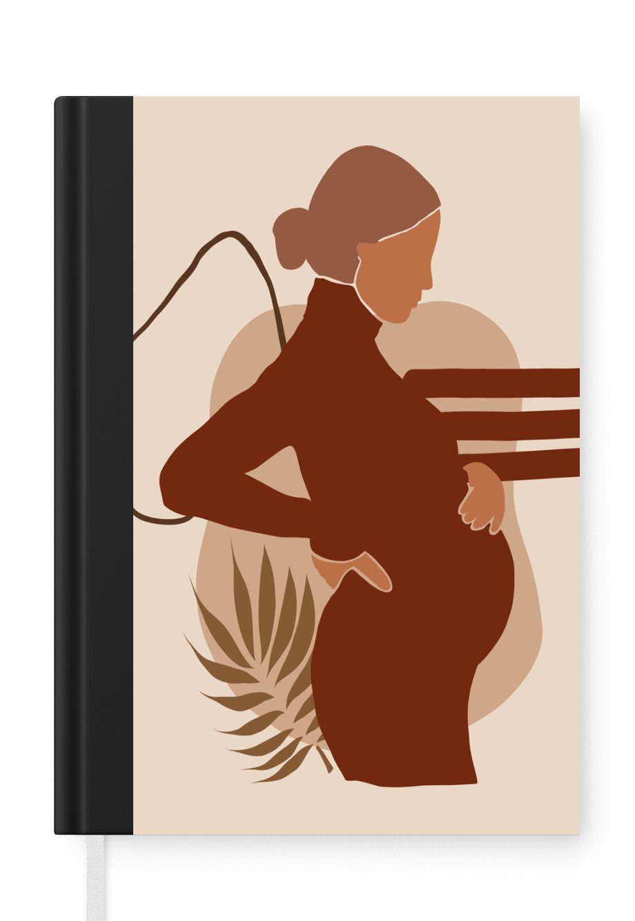 MuchoWow Notizbuch Mutter - Schwangere - Elternschaft, Journal, Merkzettel, Tagebuch, Notizheft, A5, 98 Seiten, Haushaltsbuch