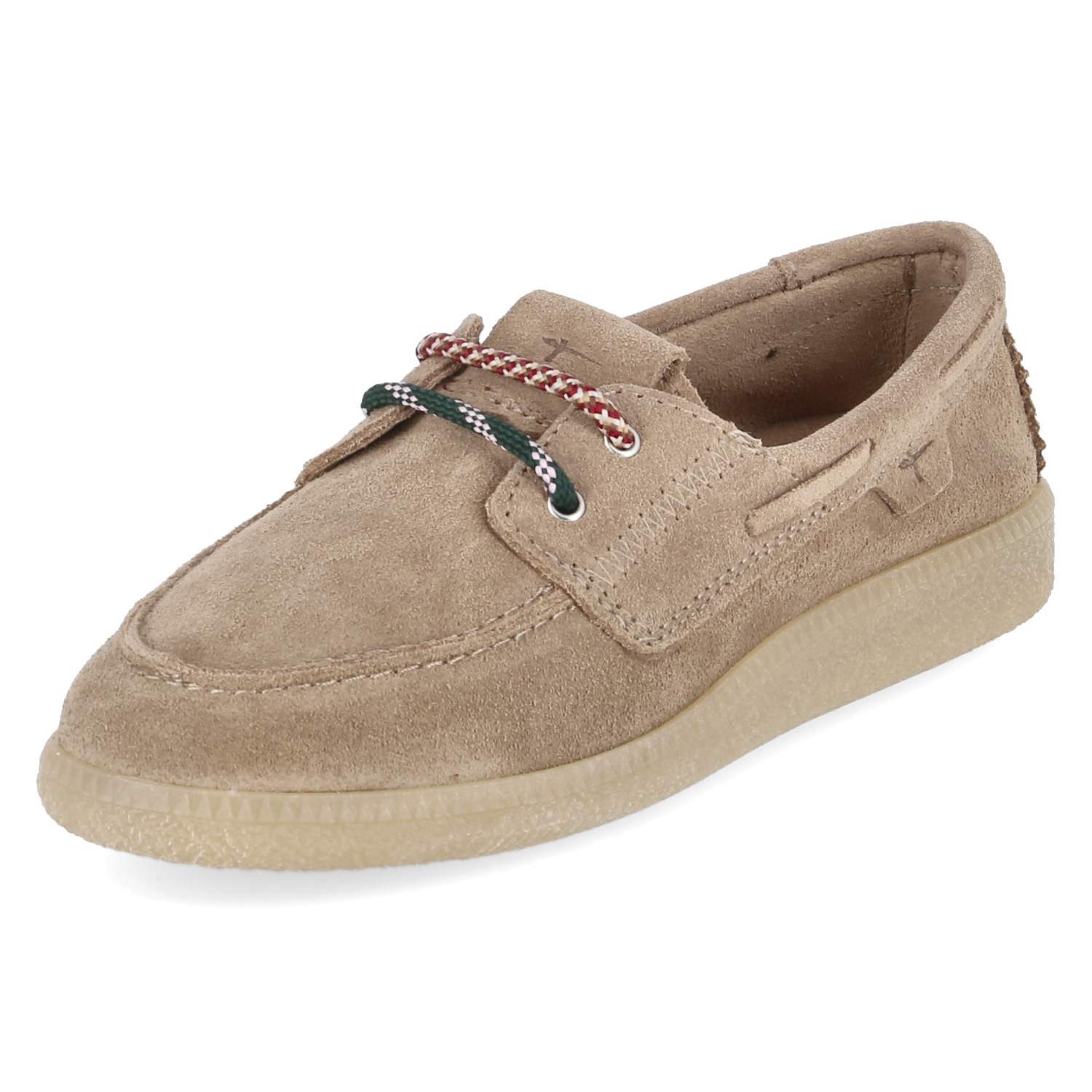 Tamaris Tamaris 1-23642-46-400 Damen Rauleder beige Schnürschuh