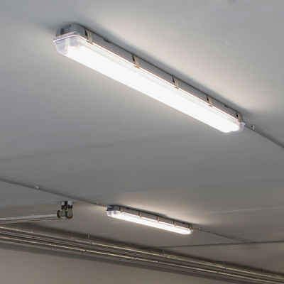 etc-shop LED Deckenleuchte, LED-Leuchtmittel fest verbaut, Neutralweiß, LED Feuchtraumleuchte 60cm Wannenleuchte IP65 LED Lampe