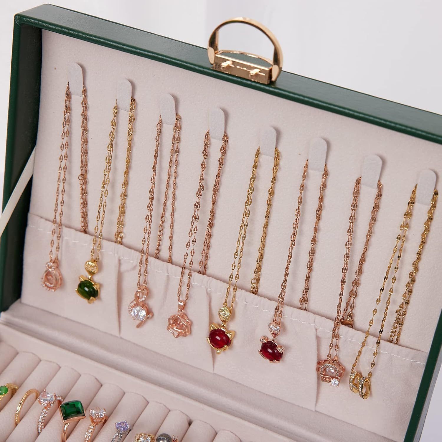 Luckice Schmuckkasten Schmuckschatulle Schmuckorganizer Schmuckaufbewahrung günstig online kaufen