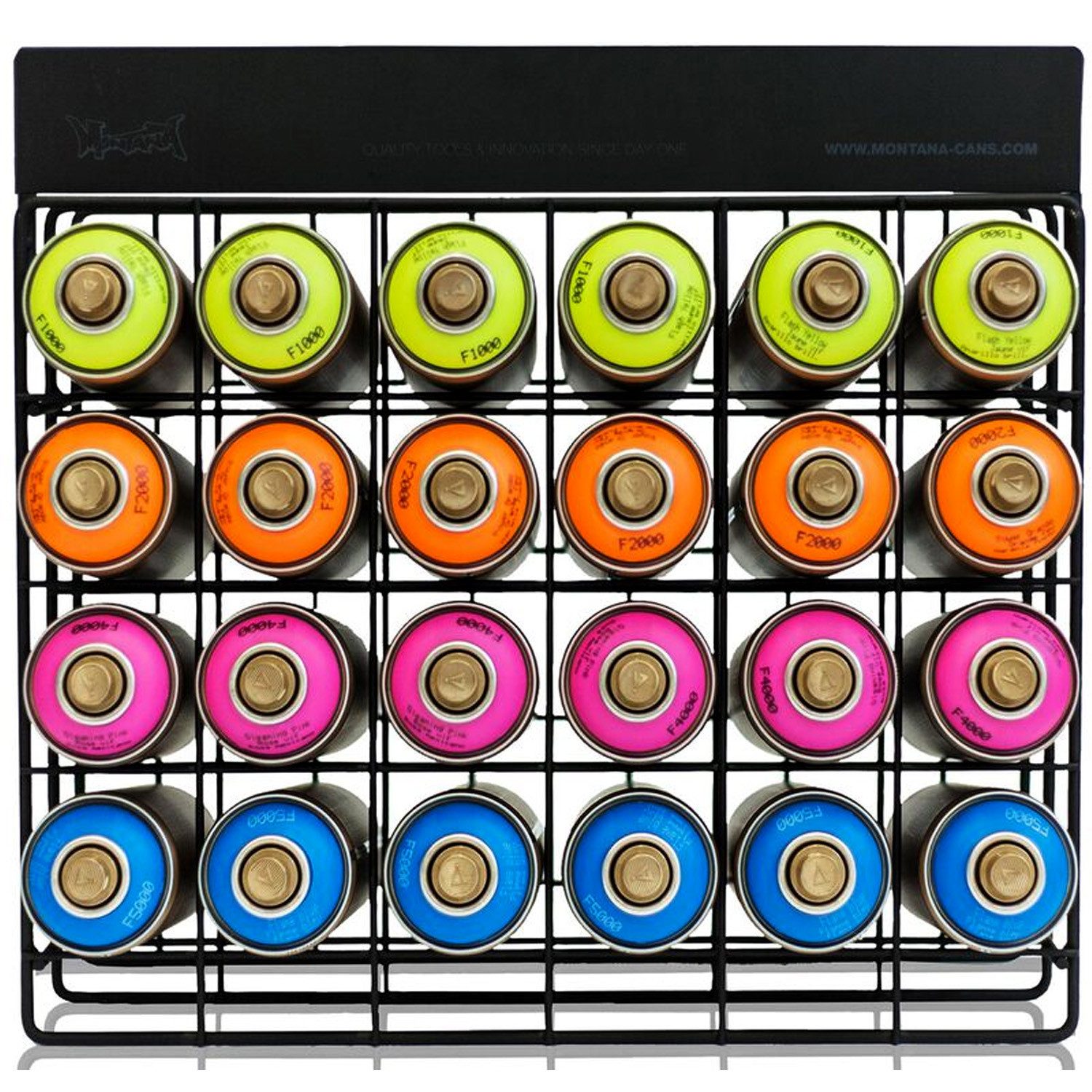 Montana Cans Wandregal Sprühdosenregal, Montana Studio Rack, 24 Dosen, 35x45x13cm, leer