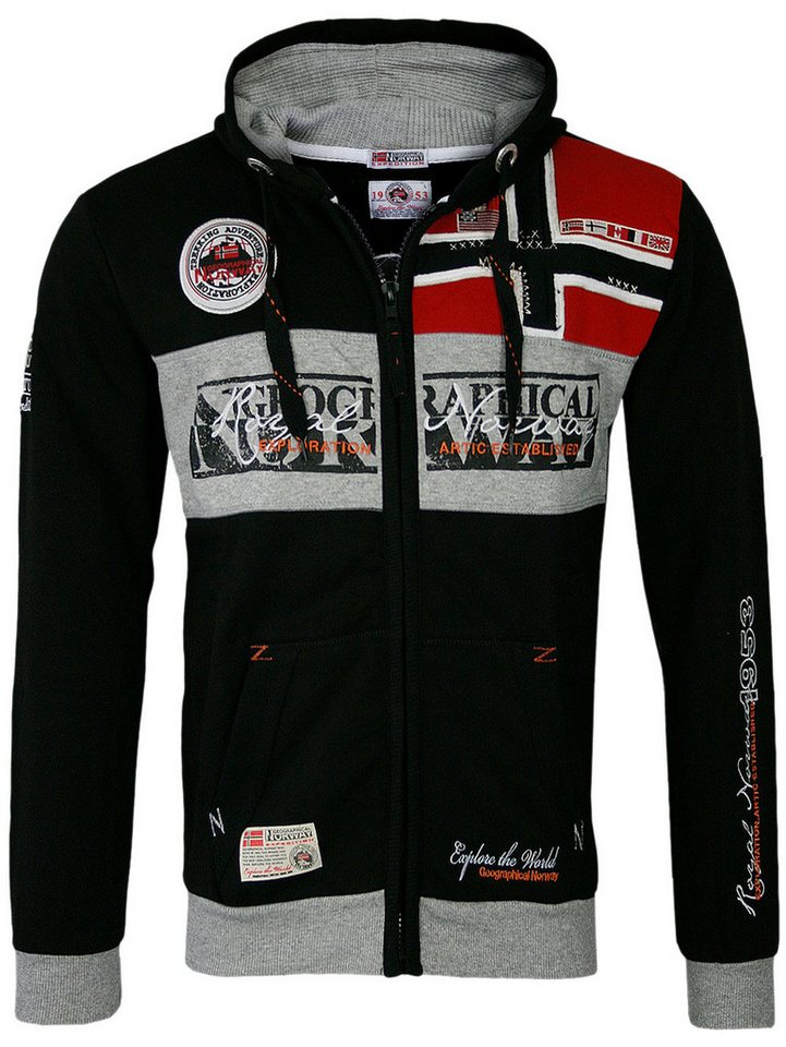 Geographical Norway Hoodie Jacke Kapuzenpullover Sweater Damen Herren Pullover -PREMIUM EDITION- CASUAL & MODERN - PREMIUM KOMFORT - NACHHALTIG - UNISEX