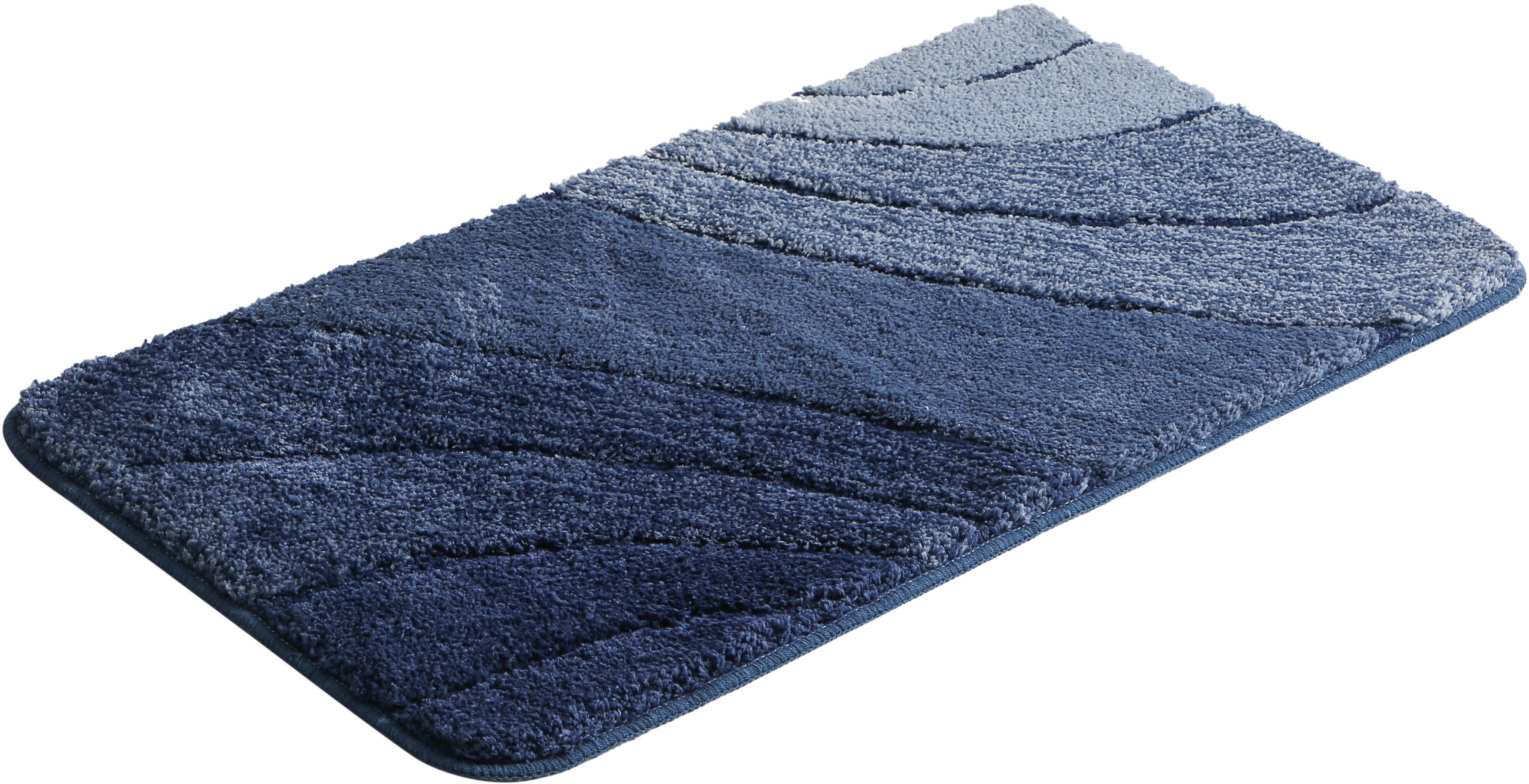 OTTO home Badematte Josie, Badvorleger, Badezimmer Teppich, Höhe 20 mm, rutschhemmend beschichtet, schnell trocknend, strapazierfähig, fußbodenheizungsgeeignet, Polyester, rechteckig, Badteppich, Badematten, rechteckig, rund & als 3-tlg. Set erhältlich