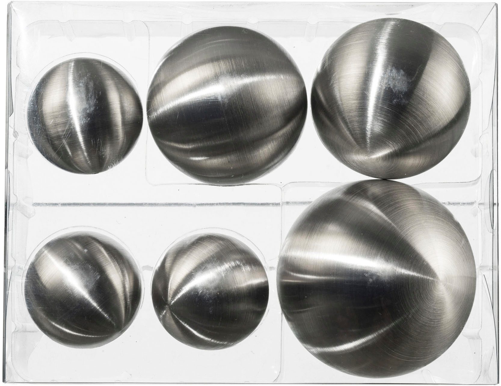 Creativ home Dekokugel Edelstahlkugel (6 St), in matter Ausführung