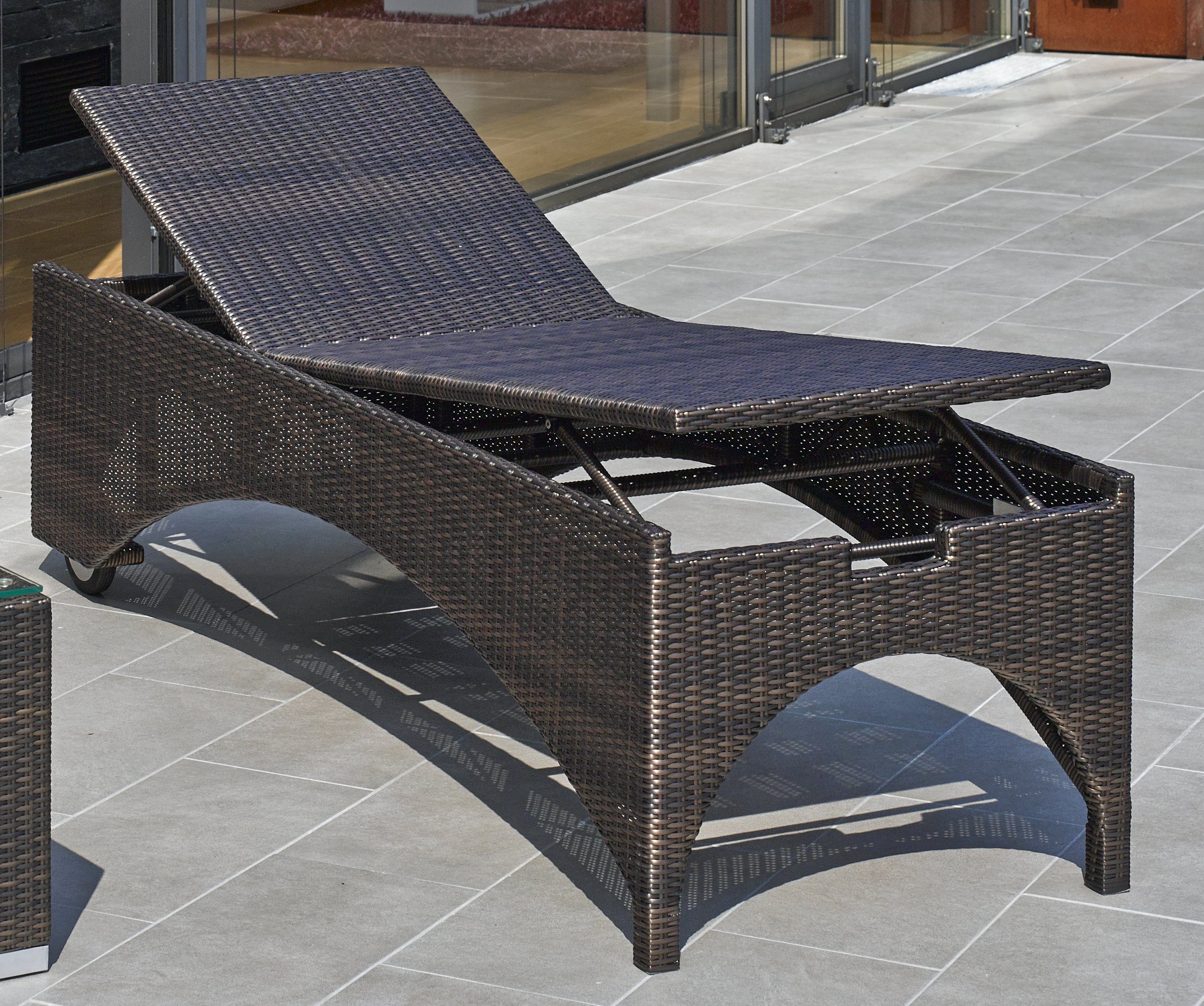 Destiny Gartenliege BOLIVAR HIGH Bronze, Polyrattan, günstig online kaufen