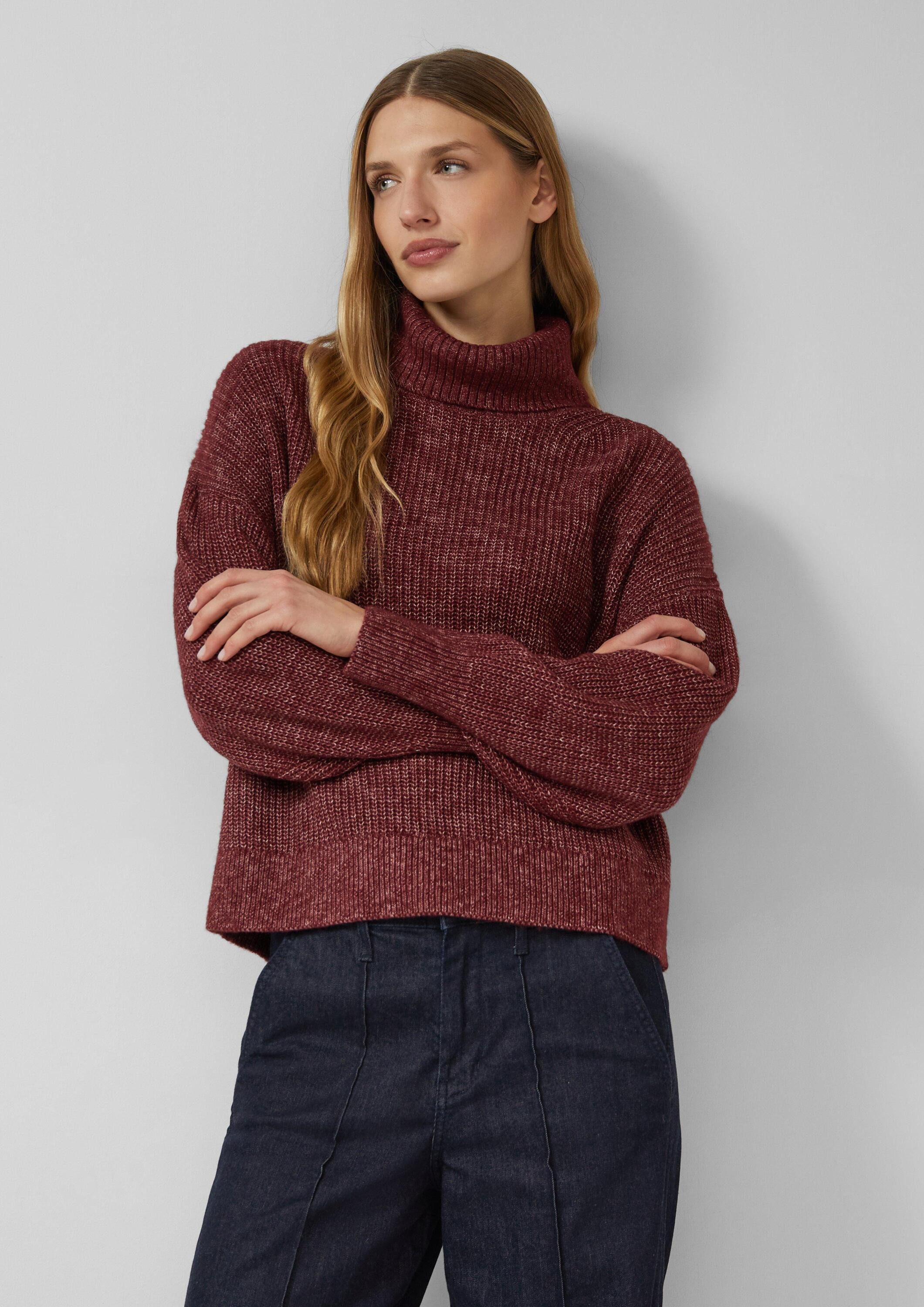s.Oliver Longpullover Strickpullover Oversize-Strickpullover mit weiten Ärm günstig online kaufen