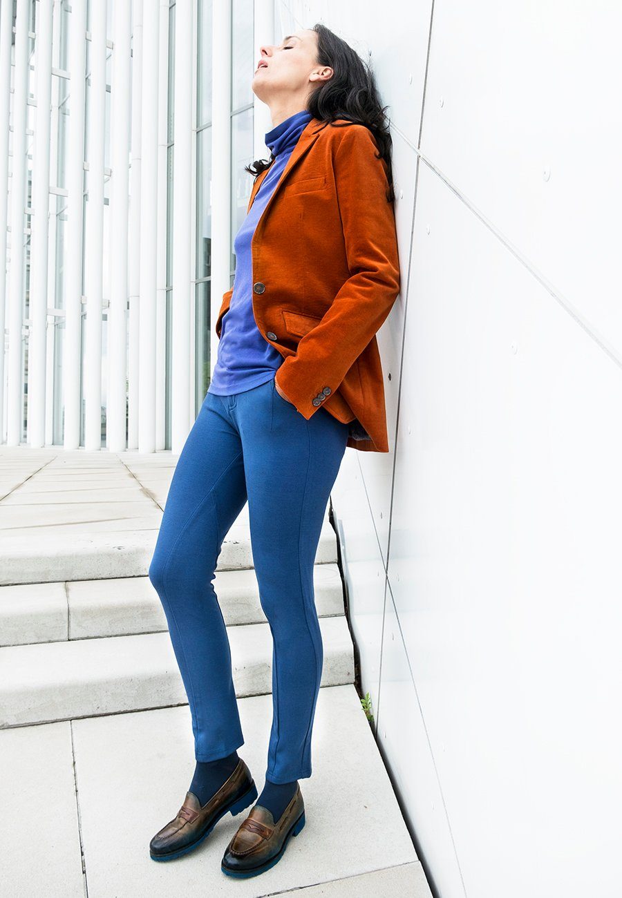 Brigitte von Boch Kurzblazer Lennon Samt-Blazer safran günstig online kaufen