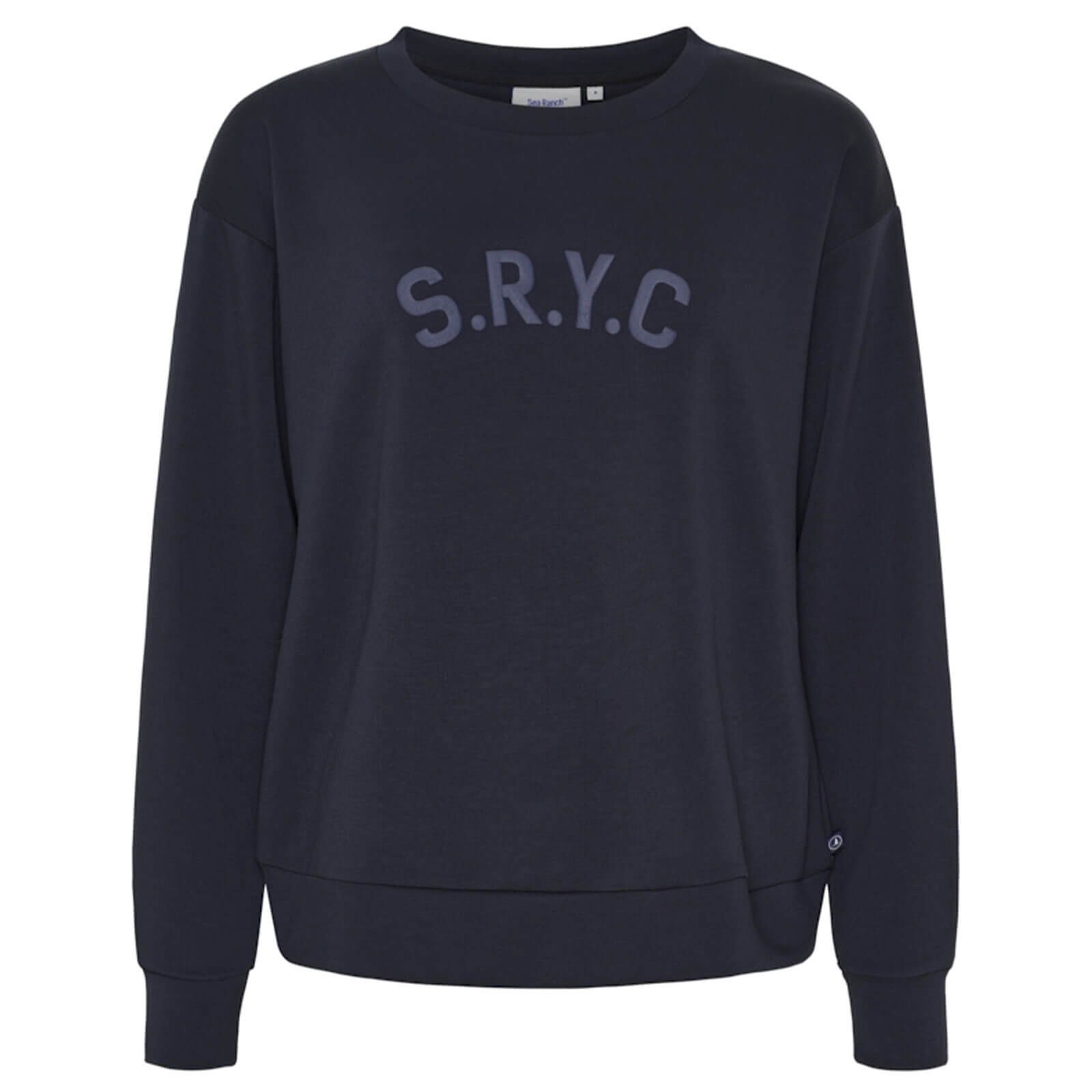 Sea Ranch Rundhalspullover Ona Damen Pullover Ona mit geprägten "S.R.Y.C"-Artwork - Pulli Rundhals