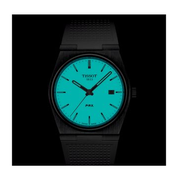 Tissot Schweizer Uhr PRX Unisex Quarz mit nachleuchtendem Zifferblatt
