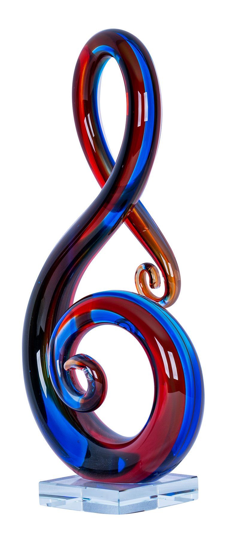 Levandeo® Skulptur, Designer Skulptur H35cm Glasskulptur günstig online kaufen