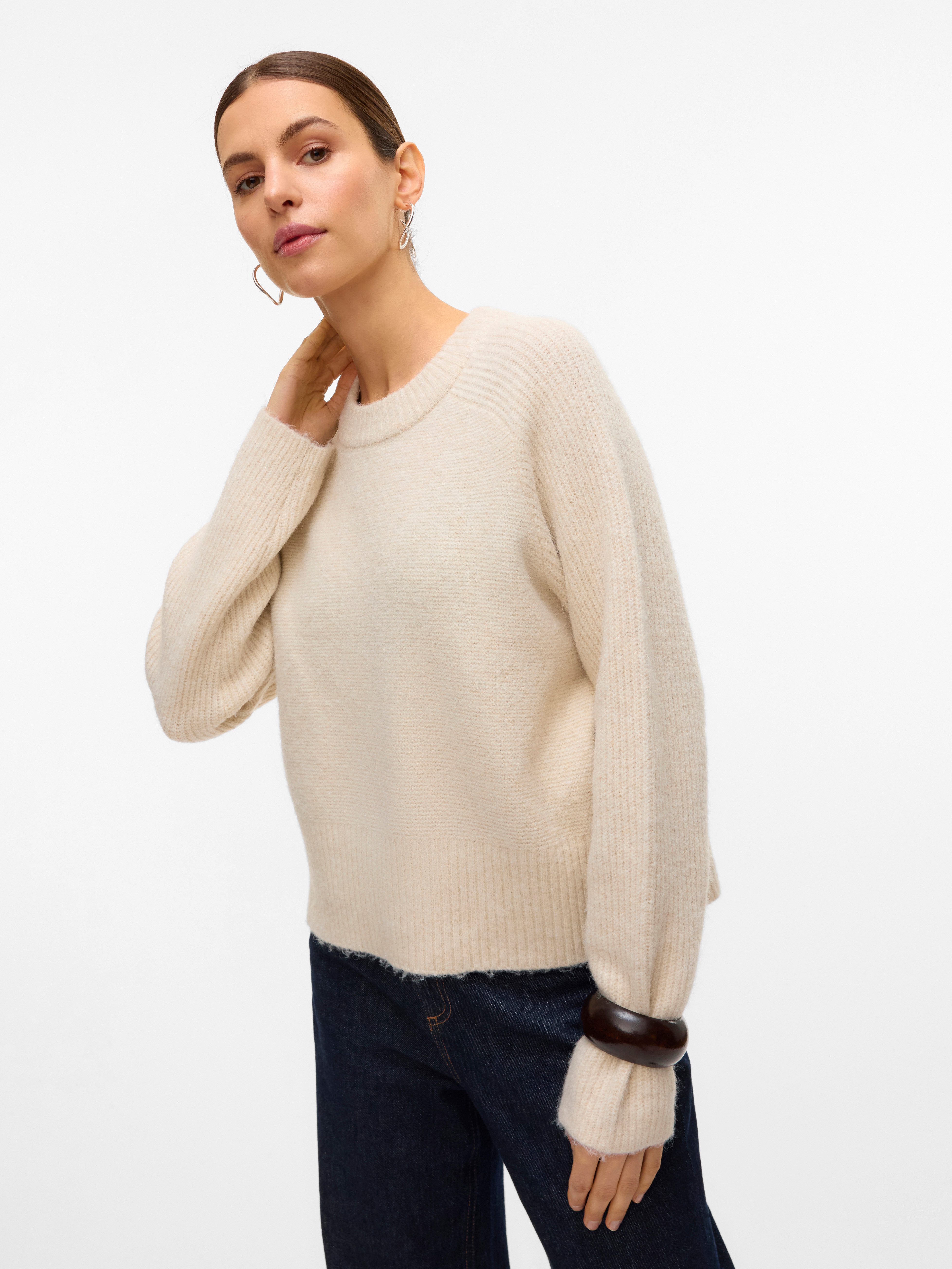 Vero Moda Strickpullover VMBANG LS O-NECK PULLOVER BOO günstig online kaufen