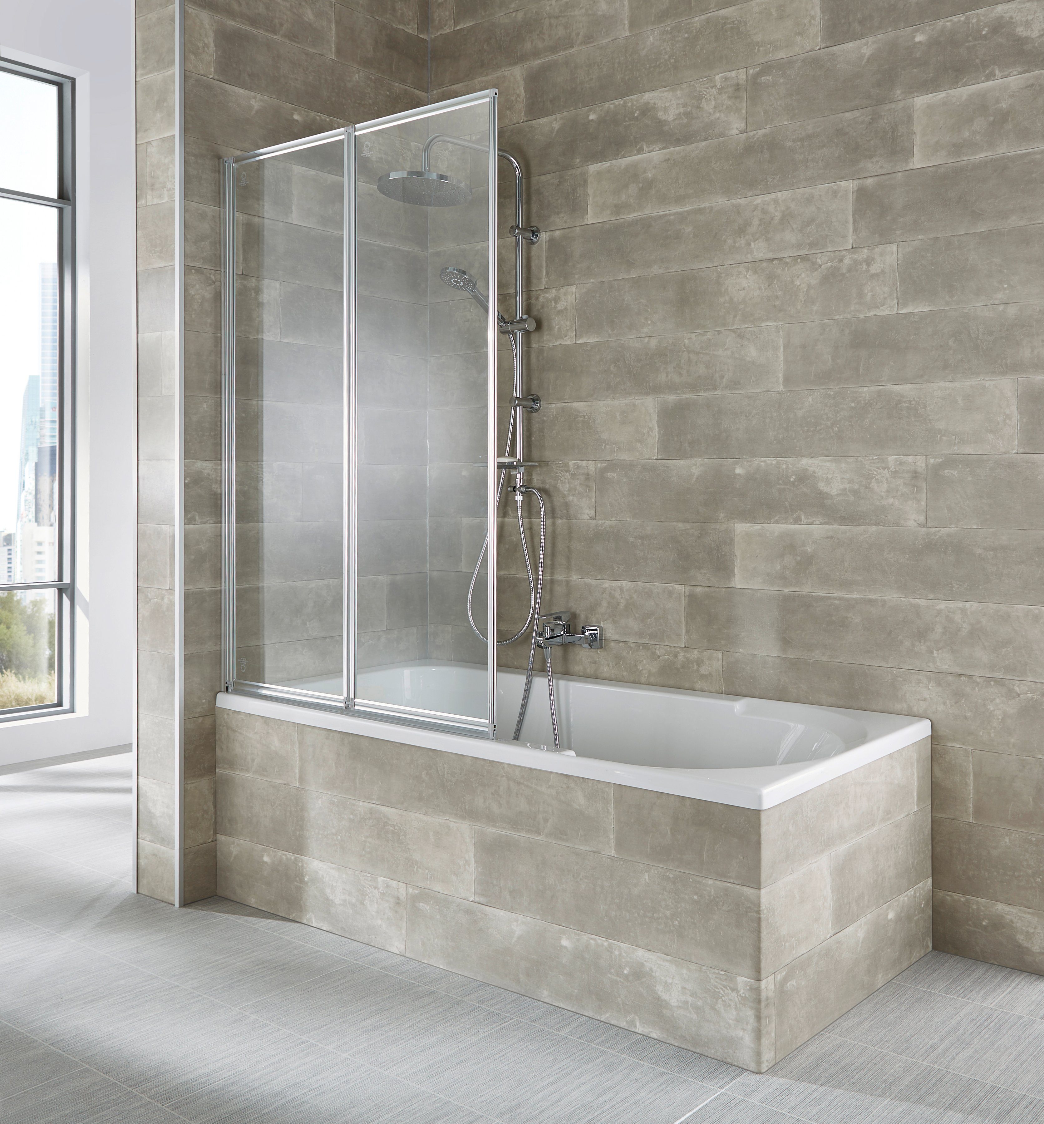 welltime Badewannenaufsatz Nassau, Einscheibensicherheitsglas, (2 tlg), Kom günstig online kaufen