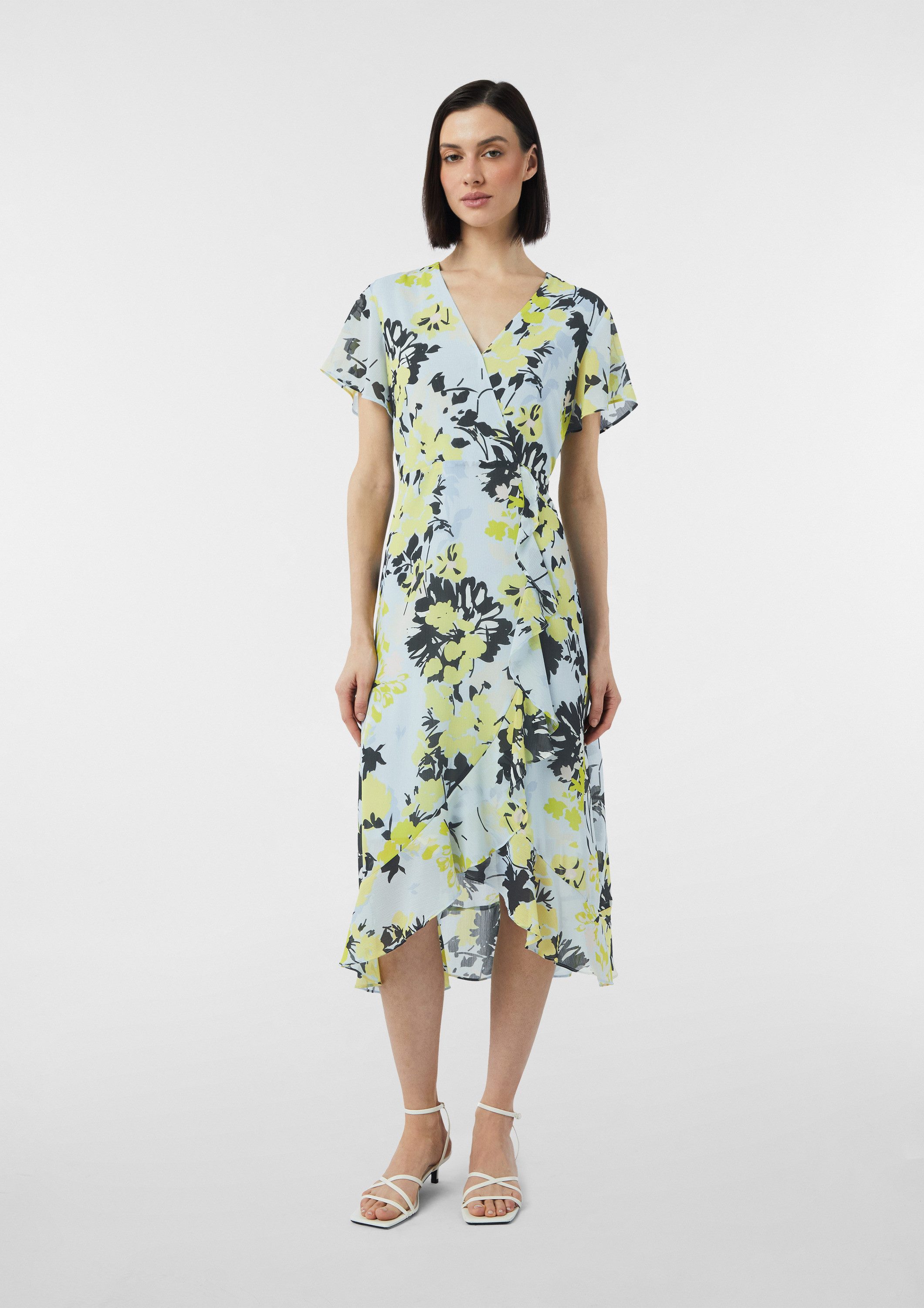 comma Midikleid Kleid (1-tlg)