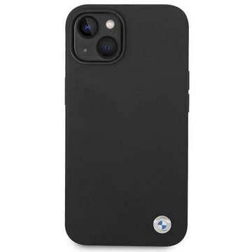 BMW Smartphone-Hülle BMW Silicone Metal Logo Apple iPhone 14 Plus Hard Case Cover Schwarz
