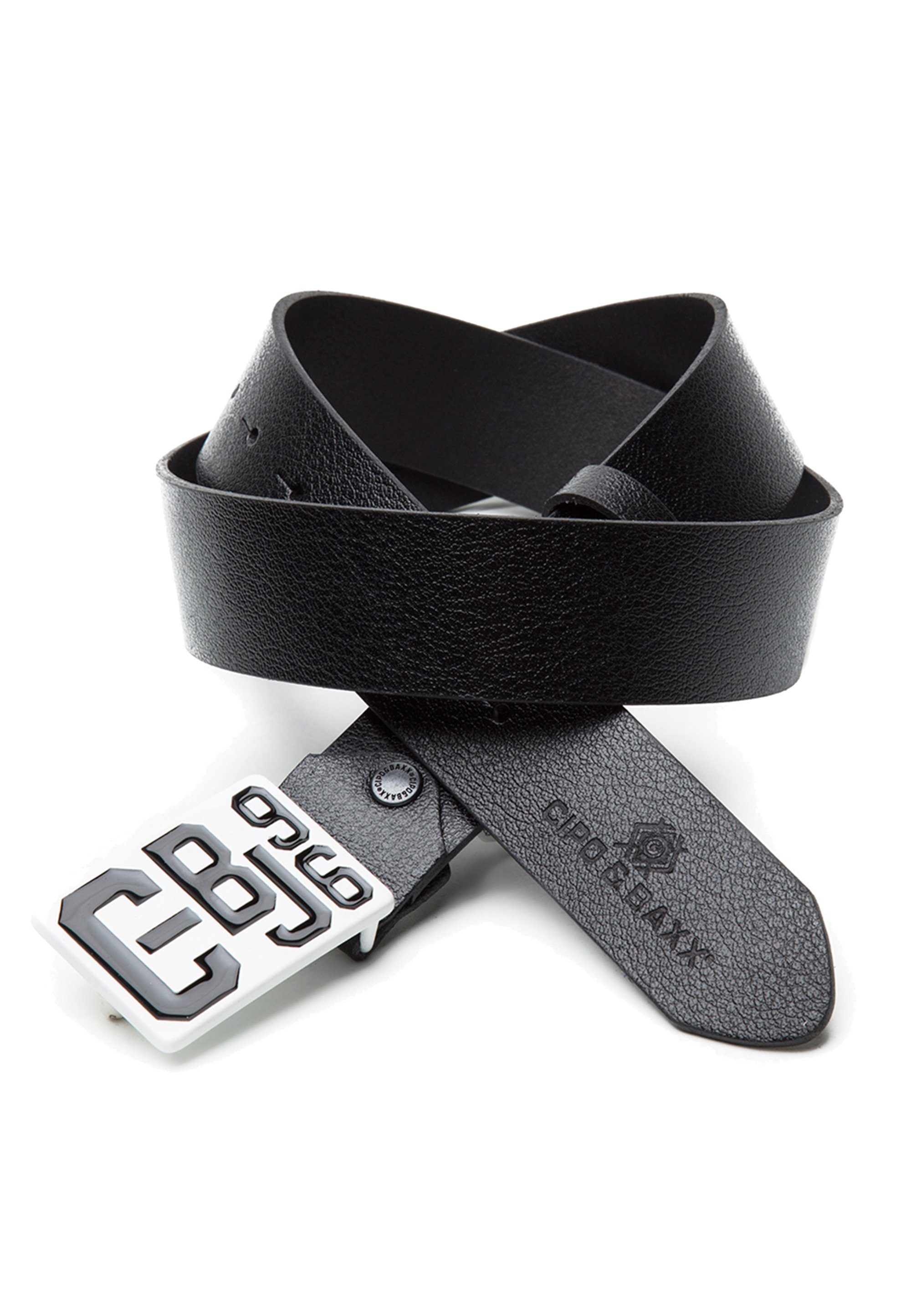 Cipo & Baxx in tollem schwarz Ledergürtel Design