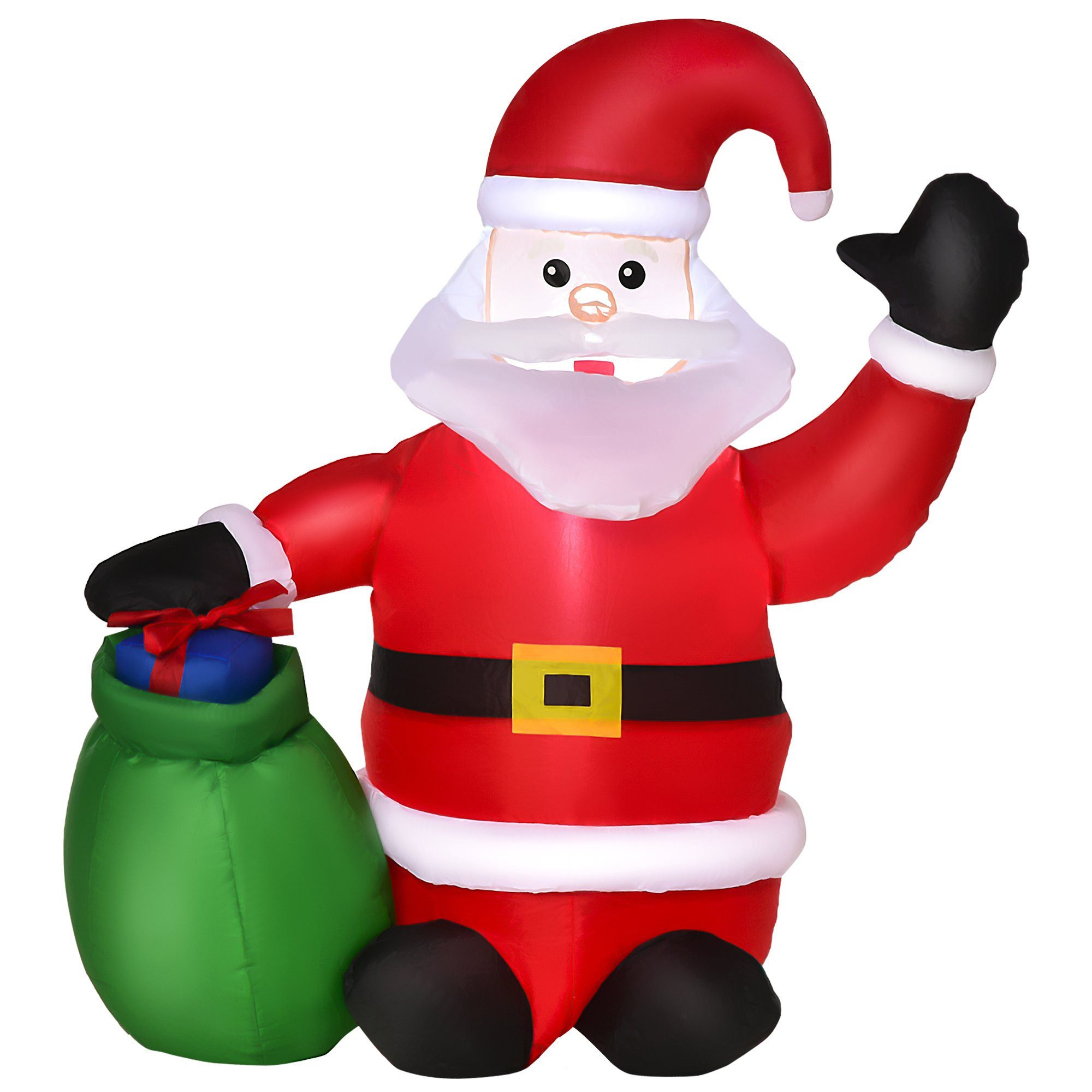 Weihnachtsfigur LED Weihnachtsmann aufblasbar