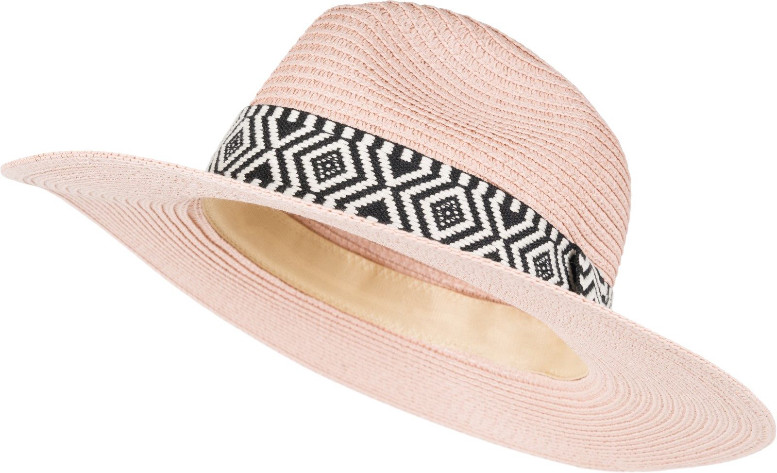 styleBREAKER Sonnenhut Panama Strohhut Hutband Azteken Muster (1-St)