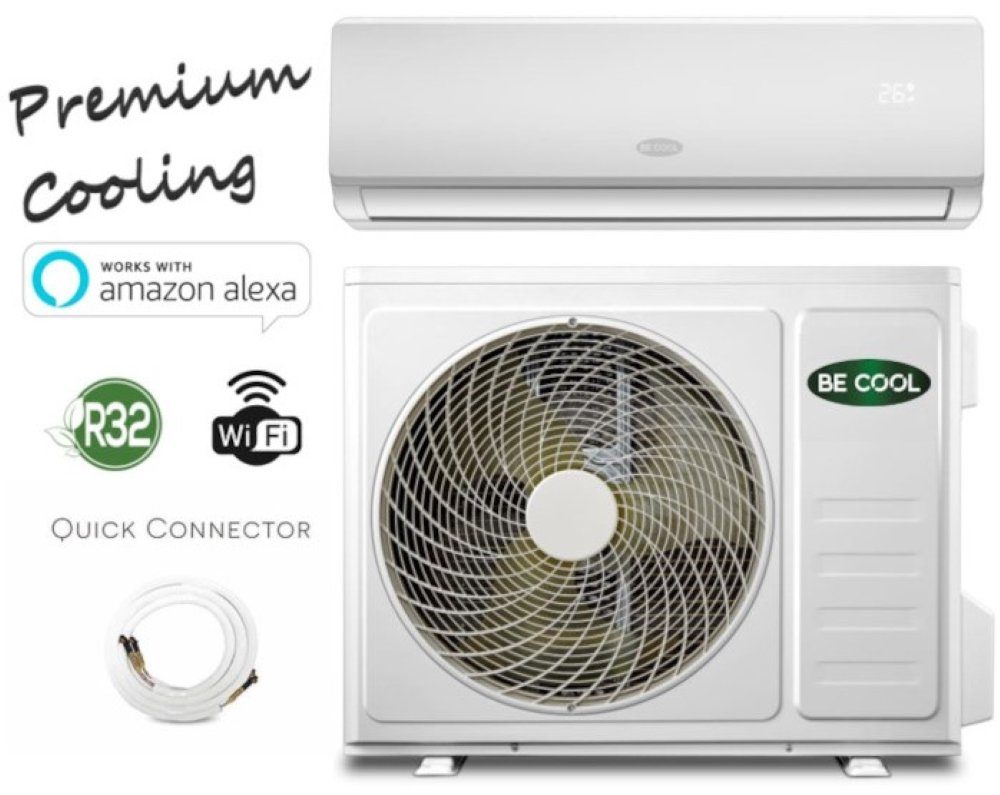 HOME DELUXE 4-in-1-Klimagerät Klimaanlage SPLIT 18000 BTU, Quick Connect,  WiFi – App gesteuert, keine Vakuumpumpe nötig