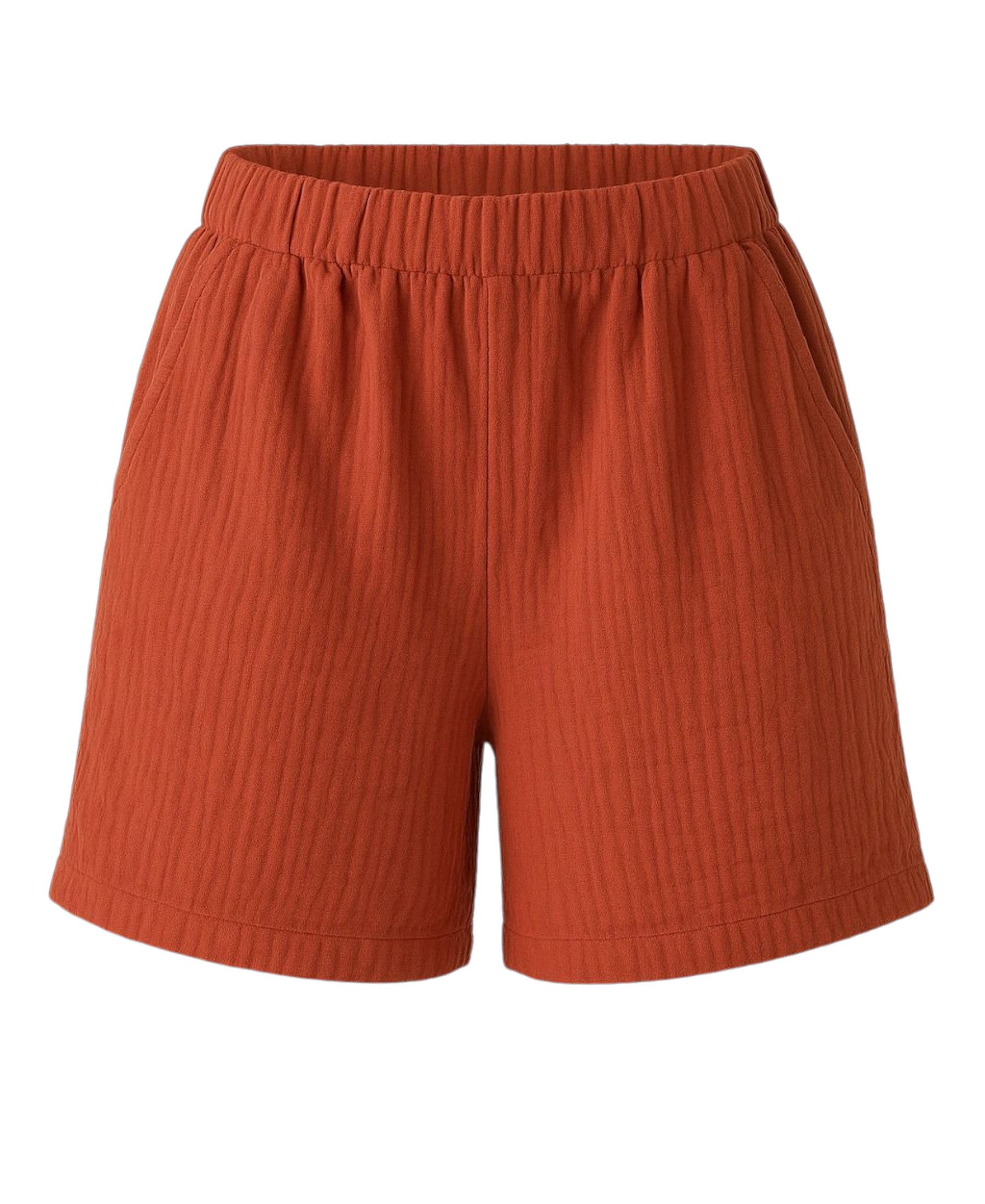 WENOR Shorts Musselin Sommer-Hose, 100 % Baumwolle, günstig online kaufen