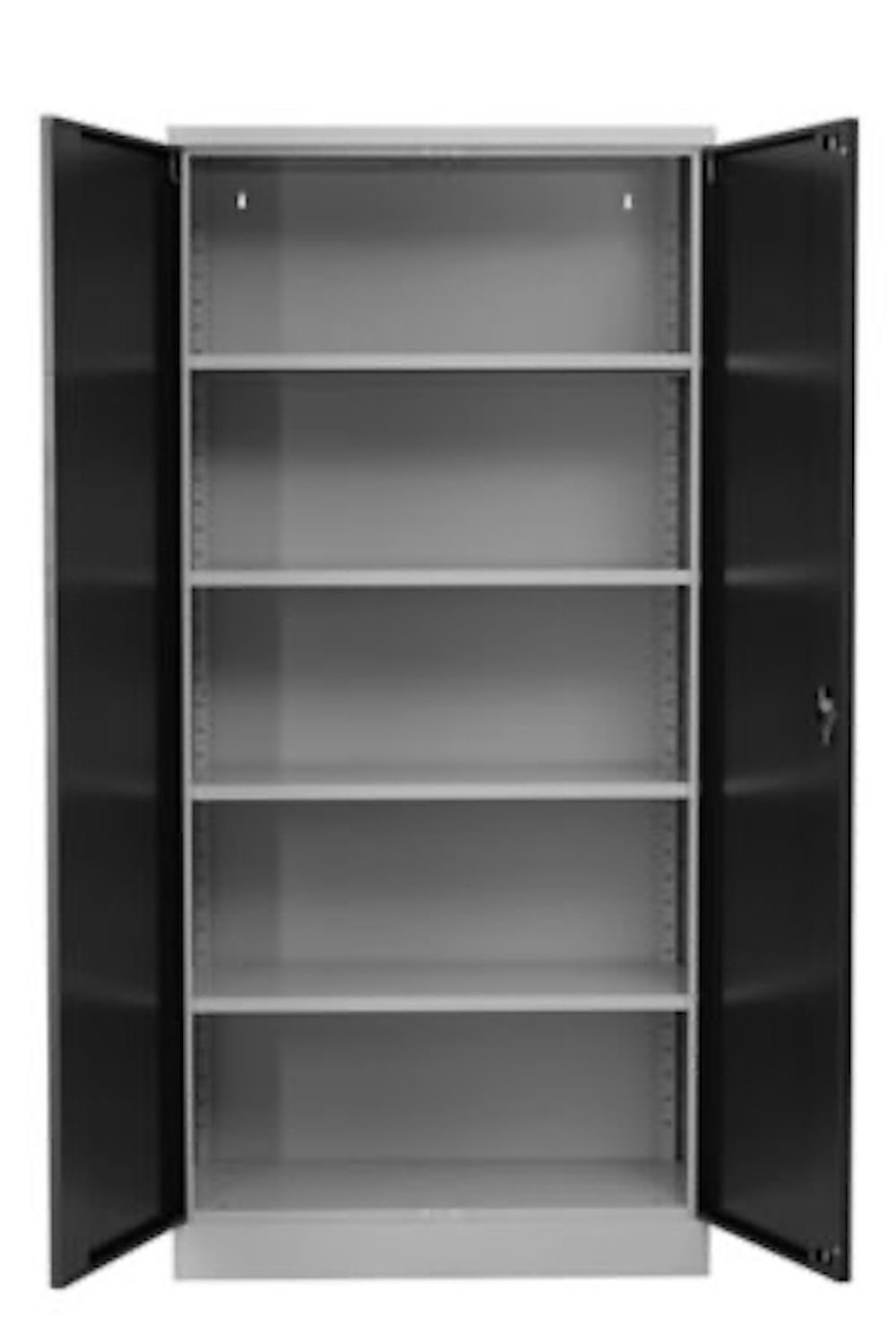 Stahlschrank Grau Spind 195x92x60cm, Bee, Silber PROREGAL® HxBxT