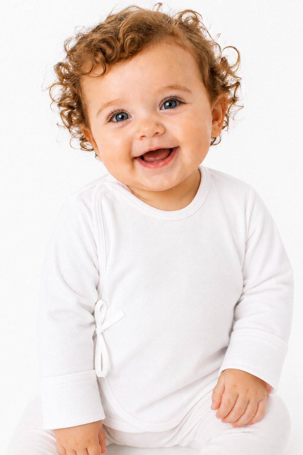 La Bortini Wickelshirt Baby Hemdchen Langarmshirt mit Kratzschutz für Neugeborene (Erstlingshemdchen, Shirt langarm für Jungen und Mädchen)