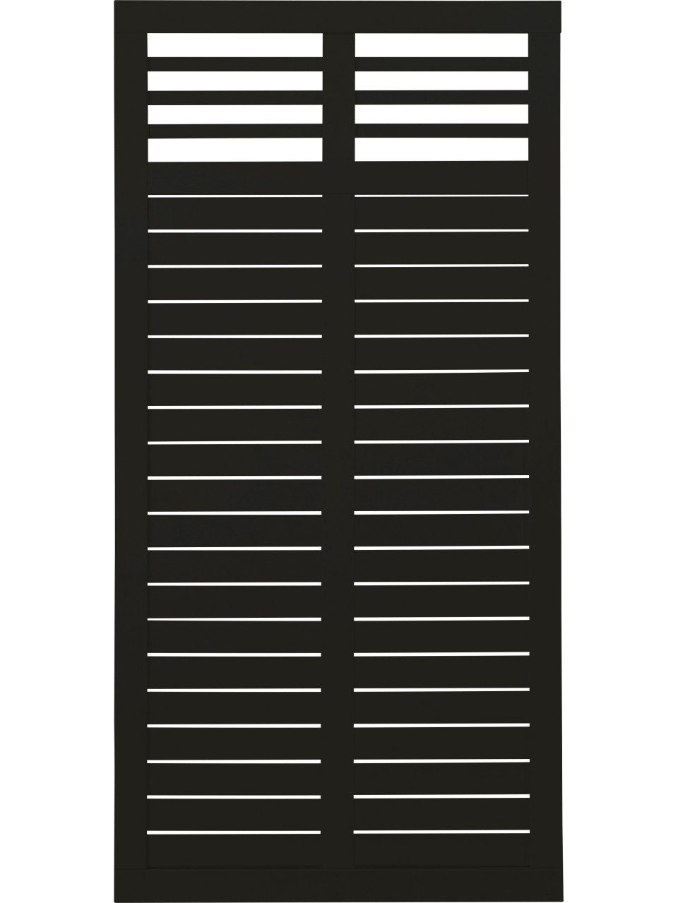 PLUS Gartenzaun Plus Zaun Decora 90 x 180 cm RAL 9005 Schwarz
