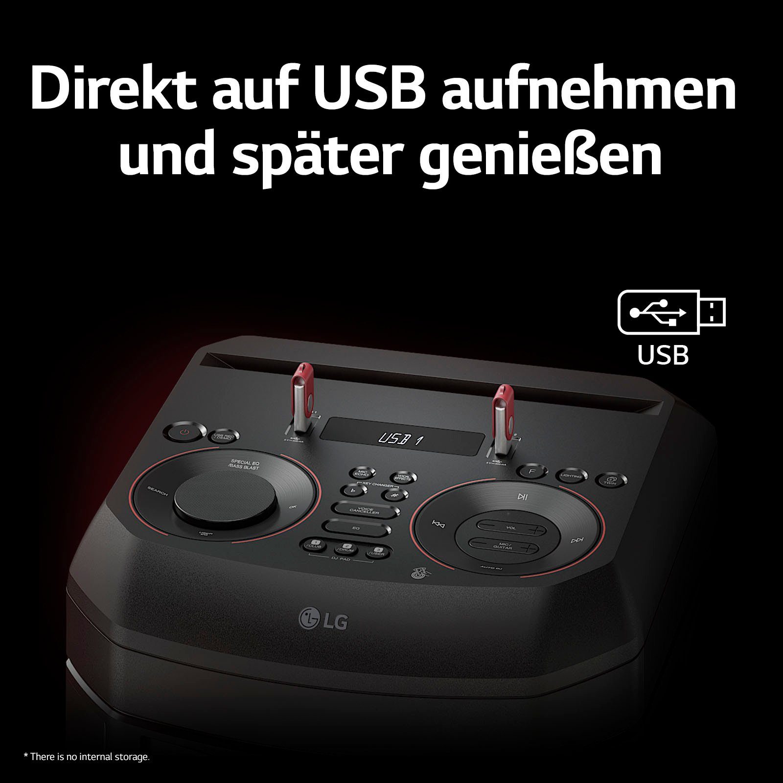 LG XBOOM Stereo RNC5 Party-Lautsprecher (Bluetooth)