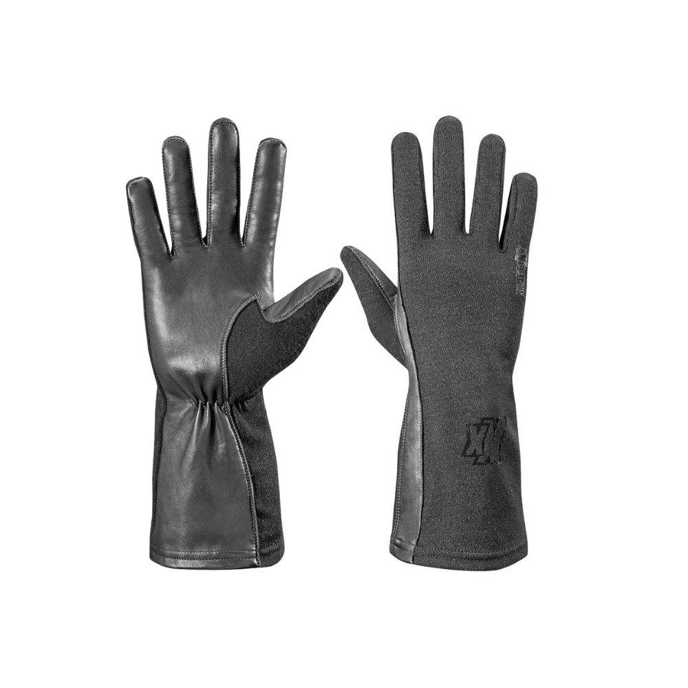 Kinetixx Lederhandschuhe Pilotenhandschuh X-Condor black I KinetiXx (schwarz, grün) Flammhemmend