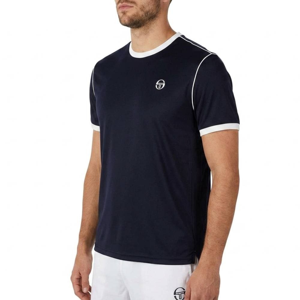 Sergio Tacchini T-Shirt T-Shirt Sergio Tacchini TCP (1-tlg) Mit Kontraststreifen