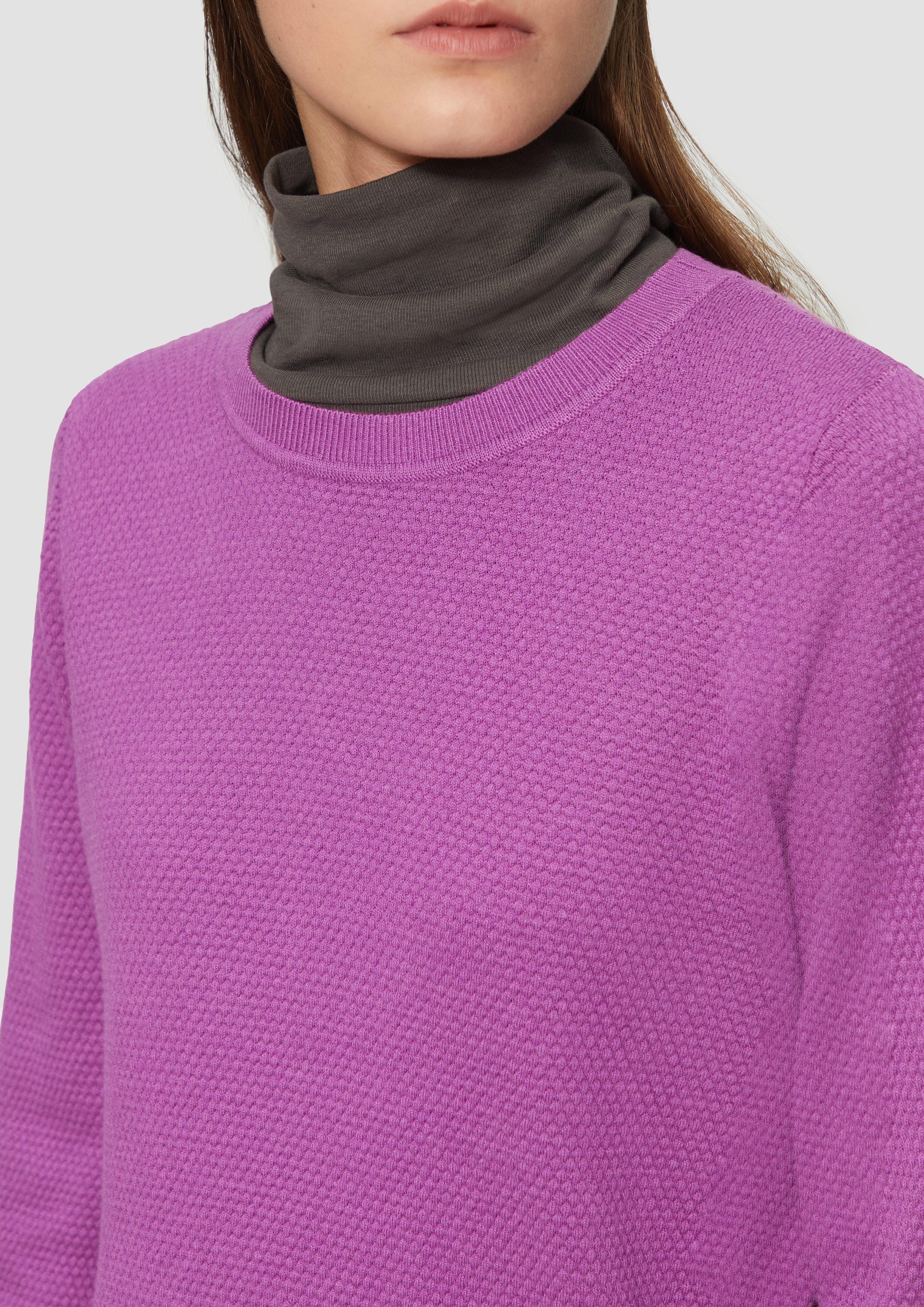 QS Strickpullover Pullover aus Viskosemix mit günstig online kaufen