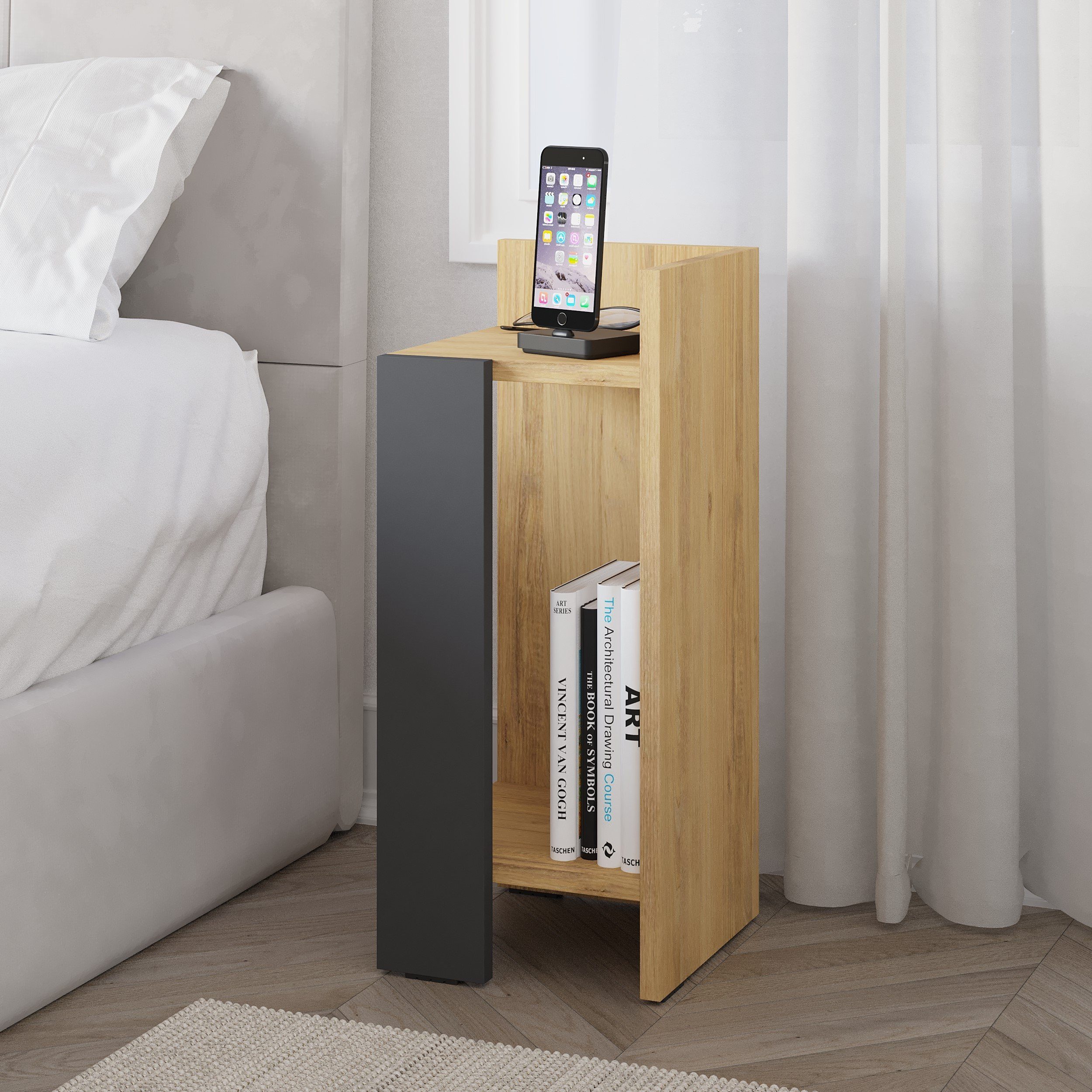 Decortie Nachttisch Elos (pack, 1 Nachttisch), Modern Nachttisch Rechtes Mo günstig online kaufen