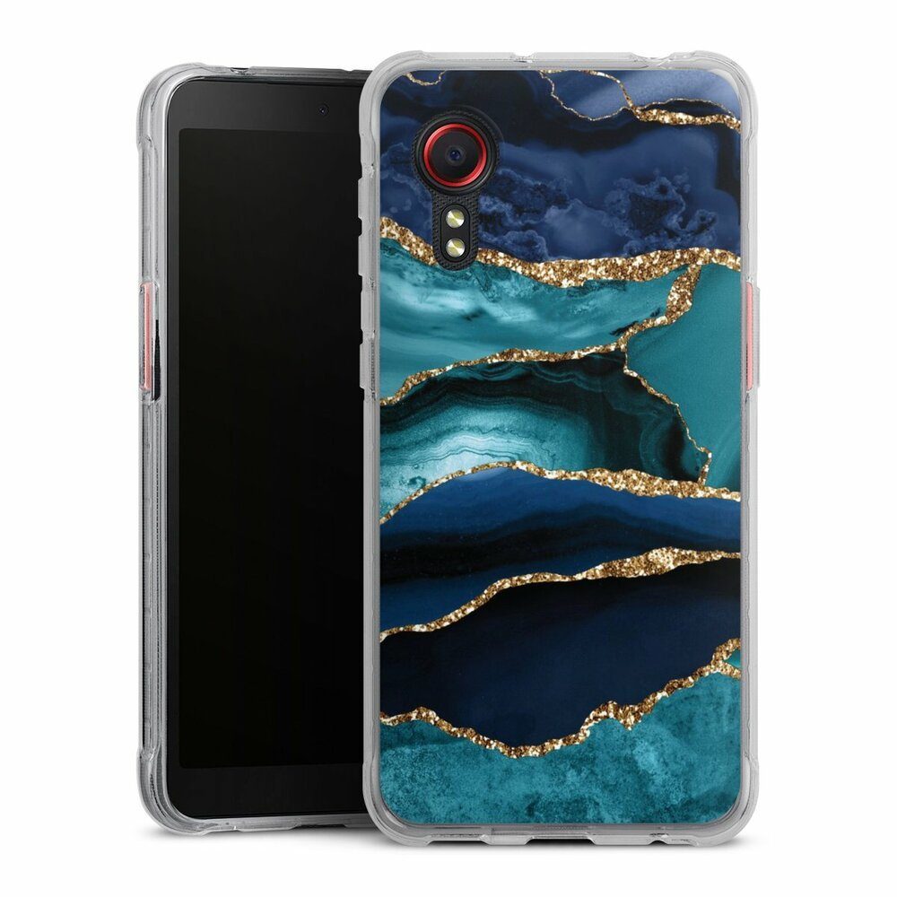 DeinDesign Handyhülle Marmor Trends Glitzer Look, Samsung Galaxy XCover 5  EE Silikon Hülle Bumper Case Handy Schutzhülle