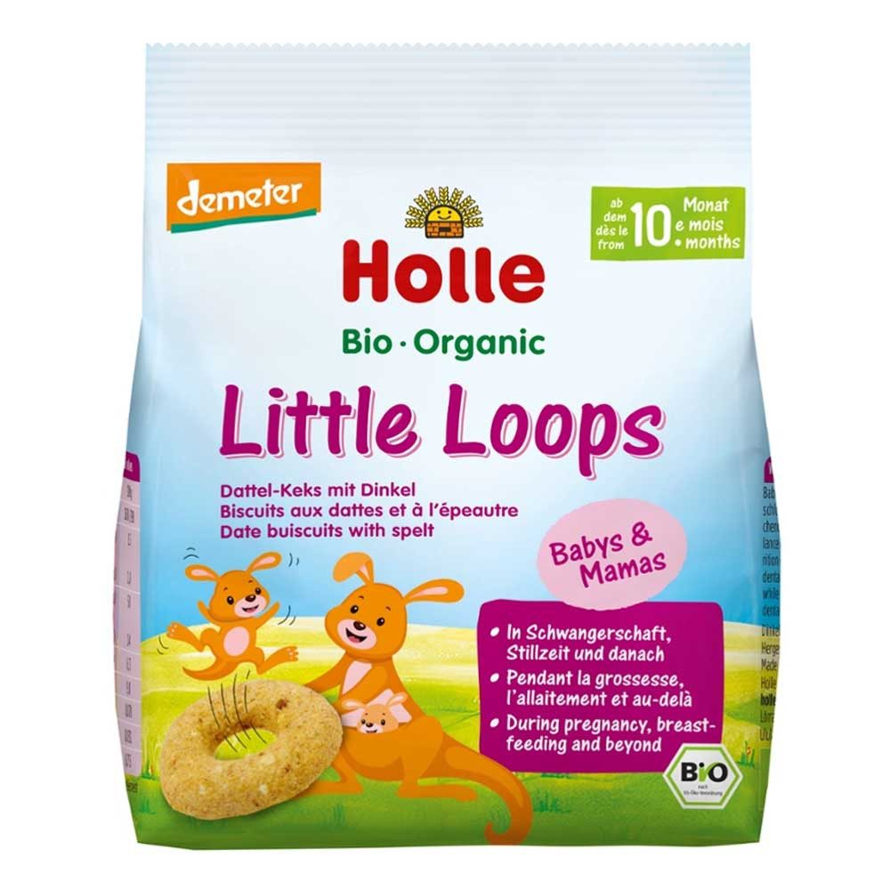 Holle baby food Süßigkeit Little Loops - Dattel-Keks mit Dinkel 80g