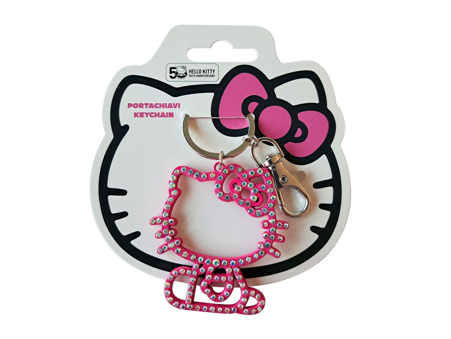 Schlüsselanhänger Hello Kitty - Pink - Metall Keyring