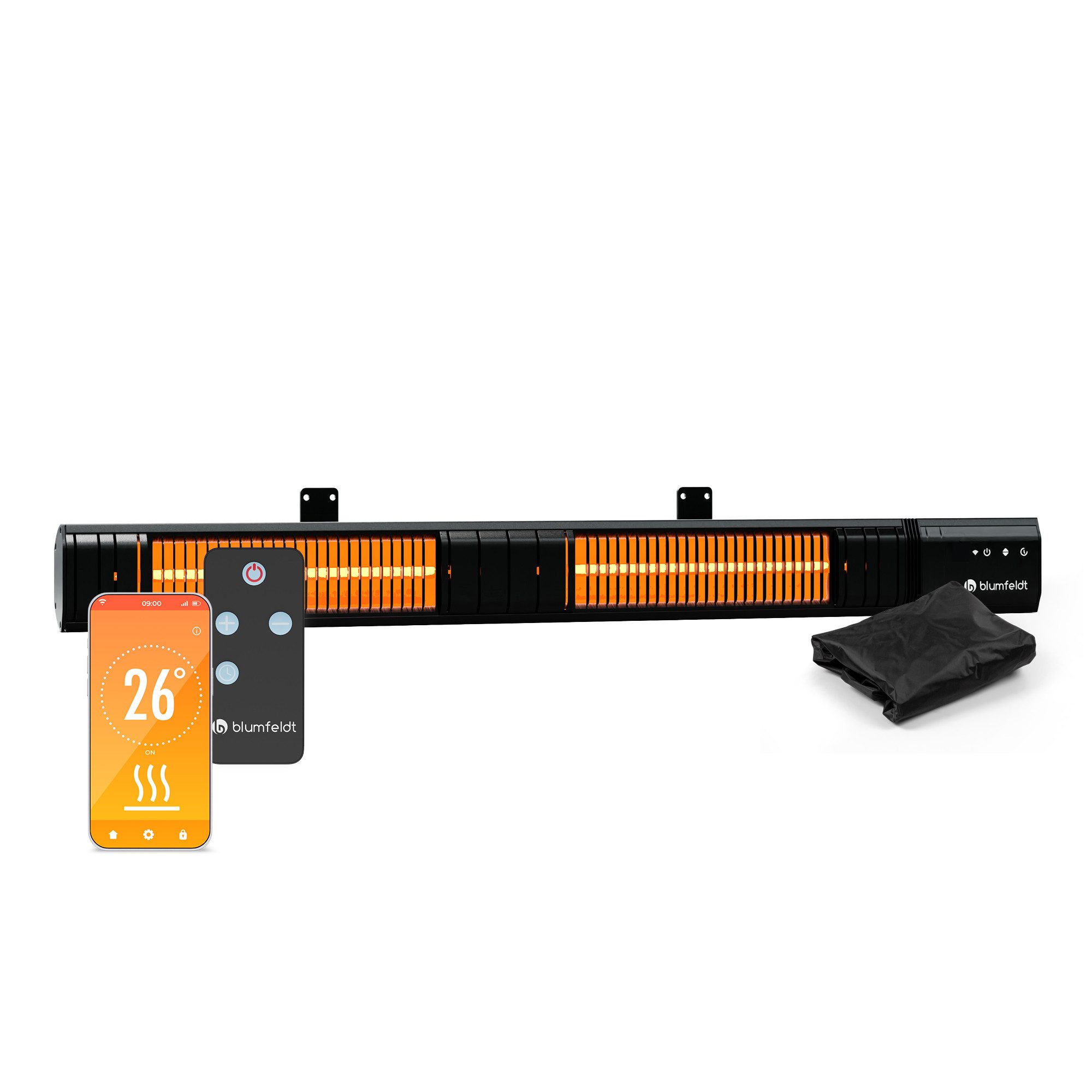 blumfeldt Terrassenstrahler Gold Bar Slim 3000, günstig online kaufen