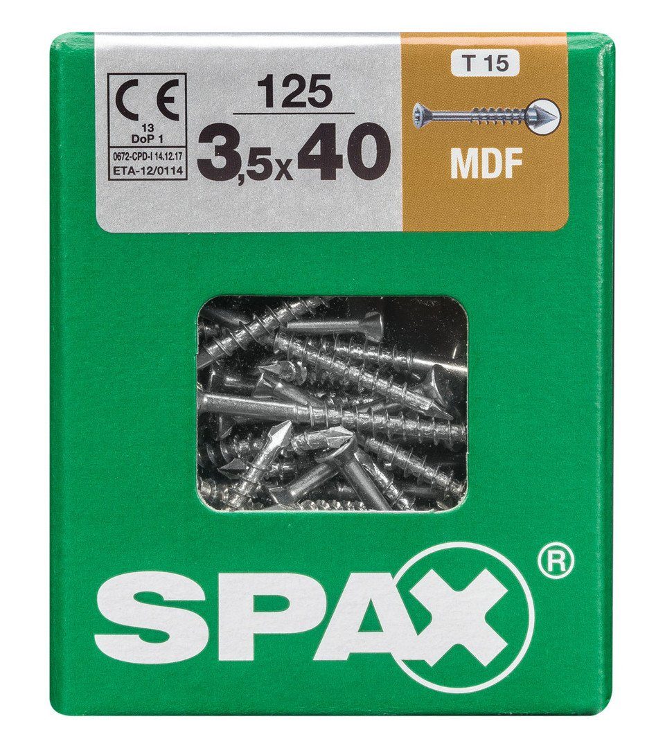 SPAX Holzbauschraube Spax Faserplattenschrauben 3.5 x 40 mm TX 15 - 125