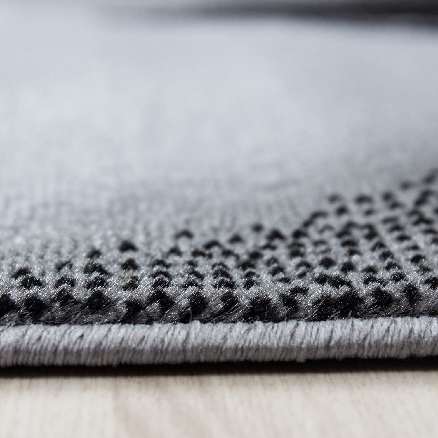 Carpettex Kurzflor-Bettumrandung Abstrakt Wellen Design, Höhe günstig online kaufen