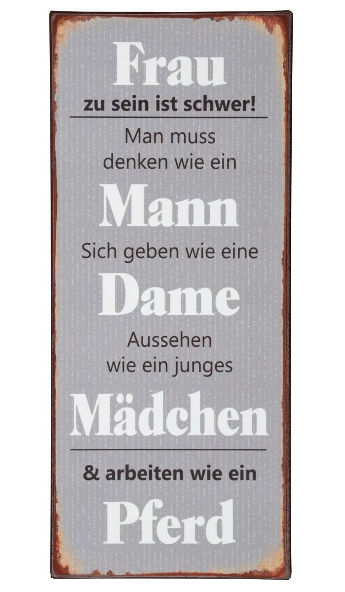 Ib Laursen Metallschild »Laursen - Schild "Frau sein ist