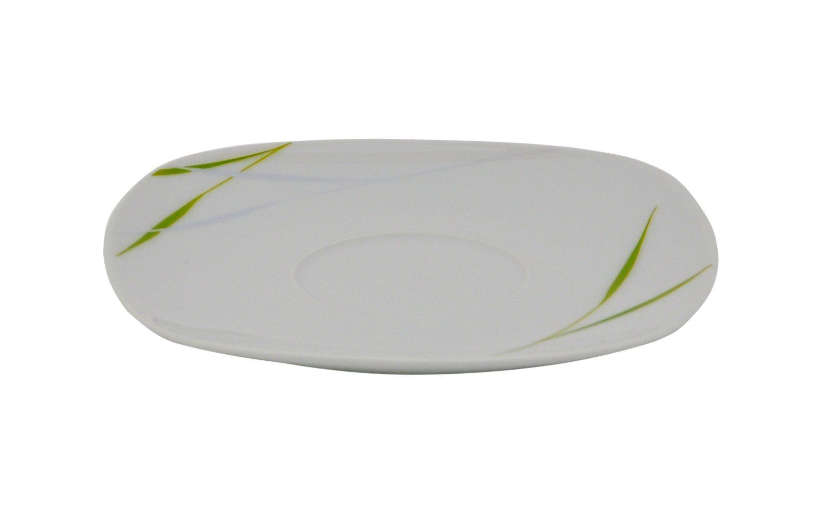 van Well Tasse 2tlg. Set Espressotasse 10cl mit Espressountertasse 12,1cm Aviva, Porzellan