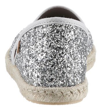 VERBENAS CARMEN GLITTER Espadrille, Slipper, Sommerschuh, Strandschuh mit Glitzer