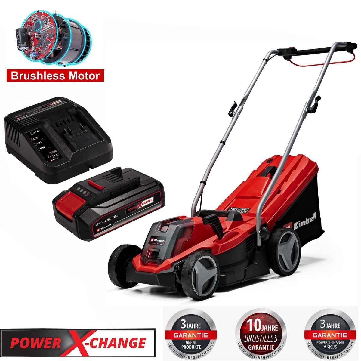 Einhell Akkurasenmäher Rasenmäher GE-CM 18/33 Li günstig online kaufen