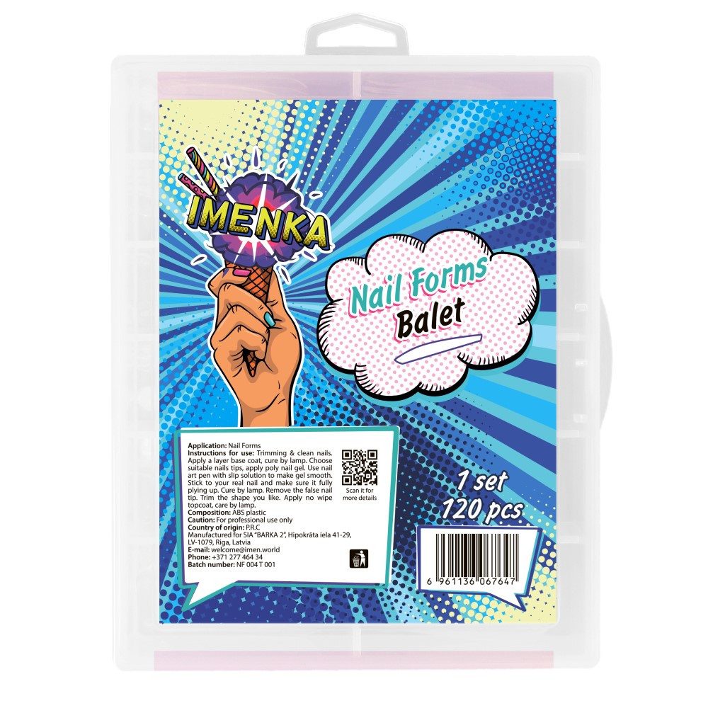 Imenka Nageldesign Zubehör Nail Forms "Balet"